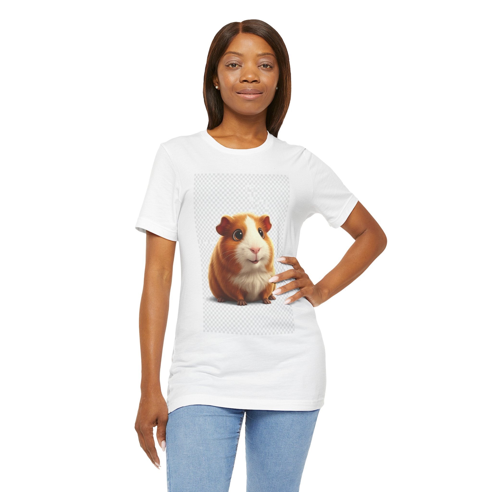 Guinea Pig Portrait Tee — Cute Pet Graphic T-Shirt
