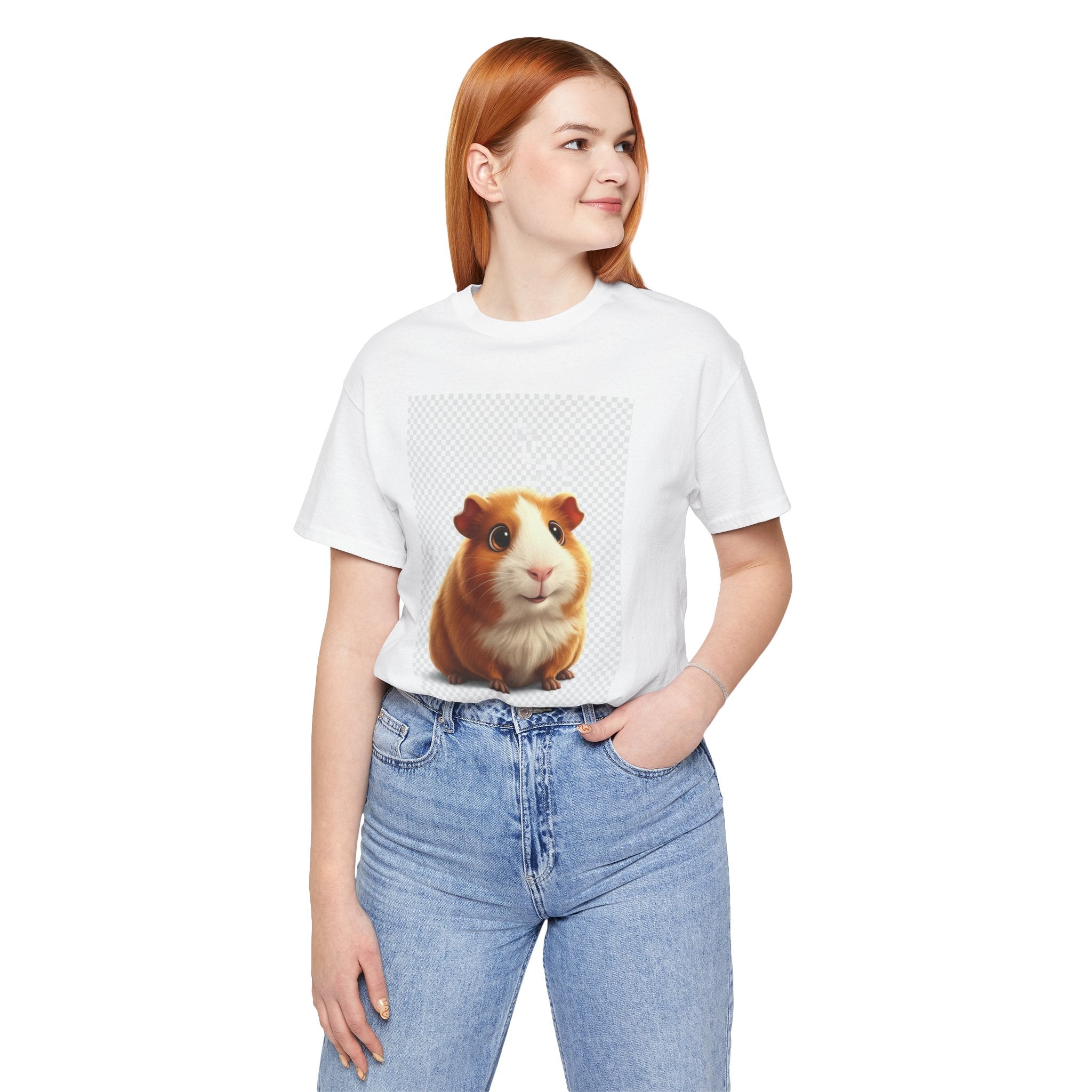 Guinea Pig Portrait Tee — Cute Pet Graphic T-Shirt