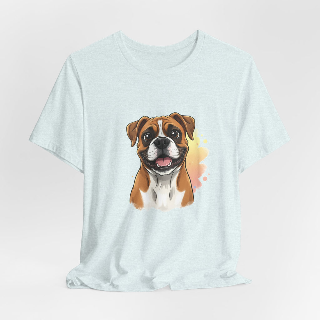 Boxer Dog T-Shirt — Cute Happy Boxer Portrait Tee