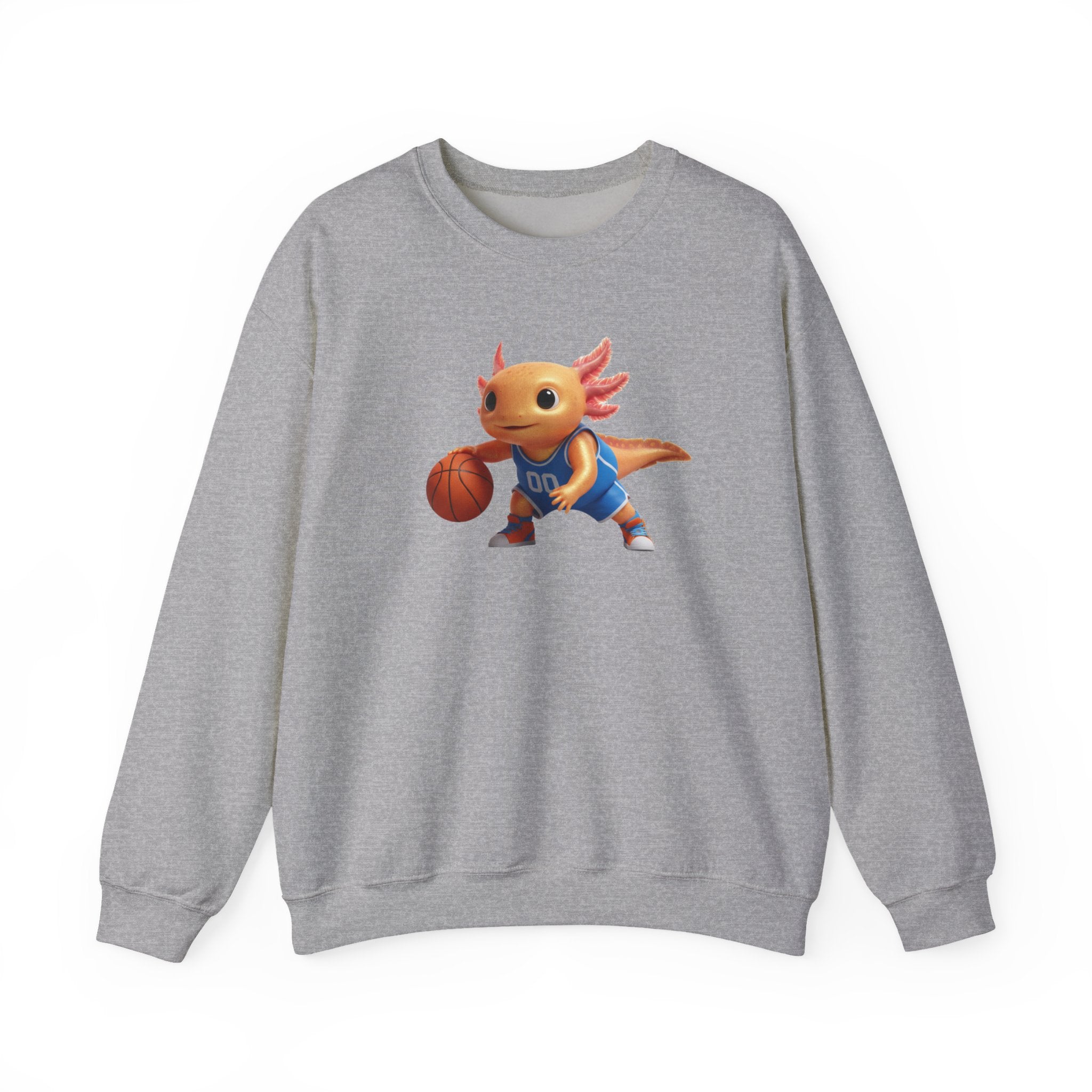 Axolotl Basketball Crewneck Sweatshirt