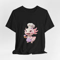 Axolotl Chef Girl T-Shirt — Cute Baking Cartoon Tee for Kids & Fans