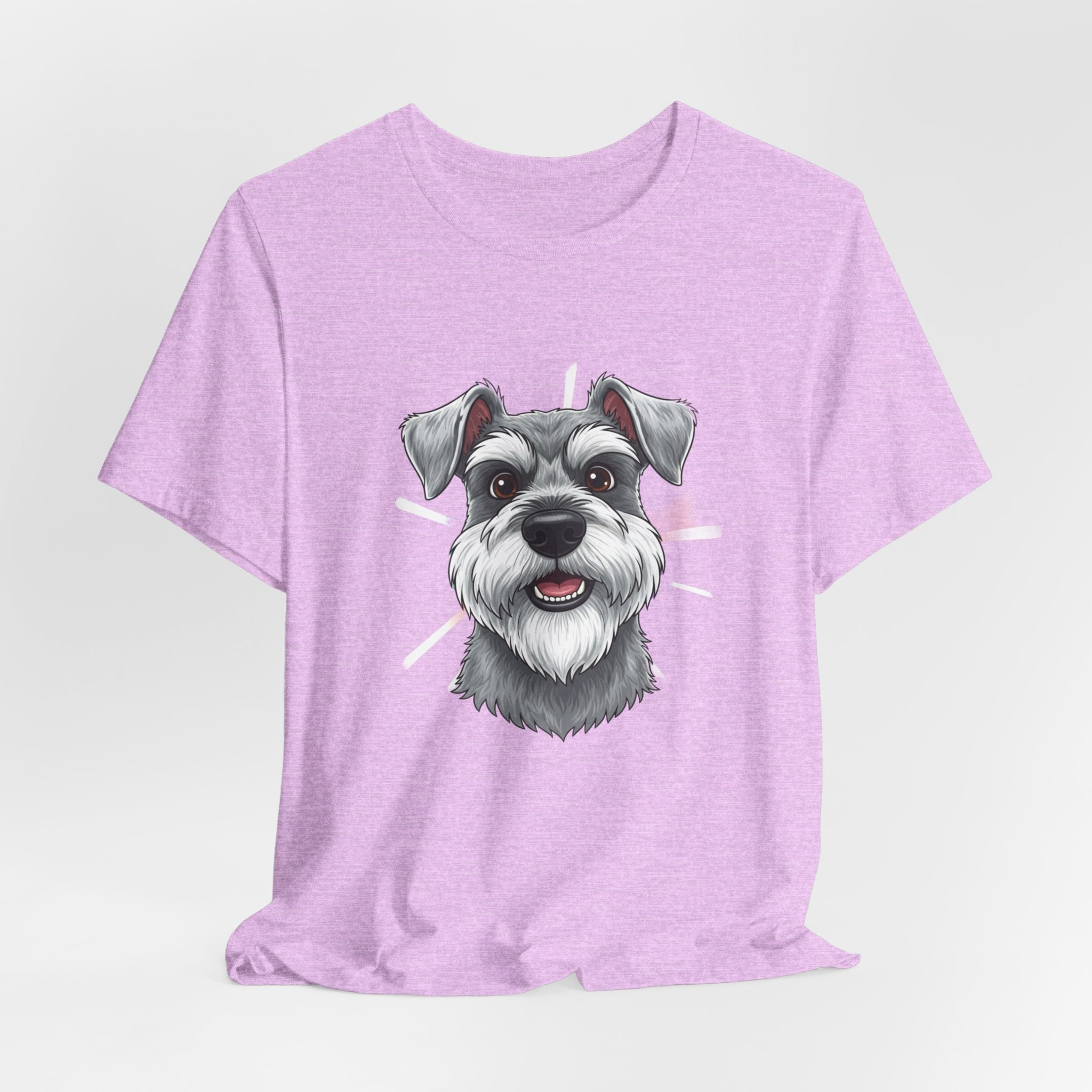 Schnauzer Face T‑Shirt — Cute Dog Portrait Tee for Schnauzer Lovers