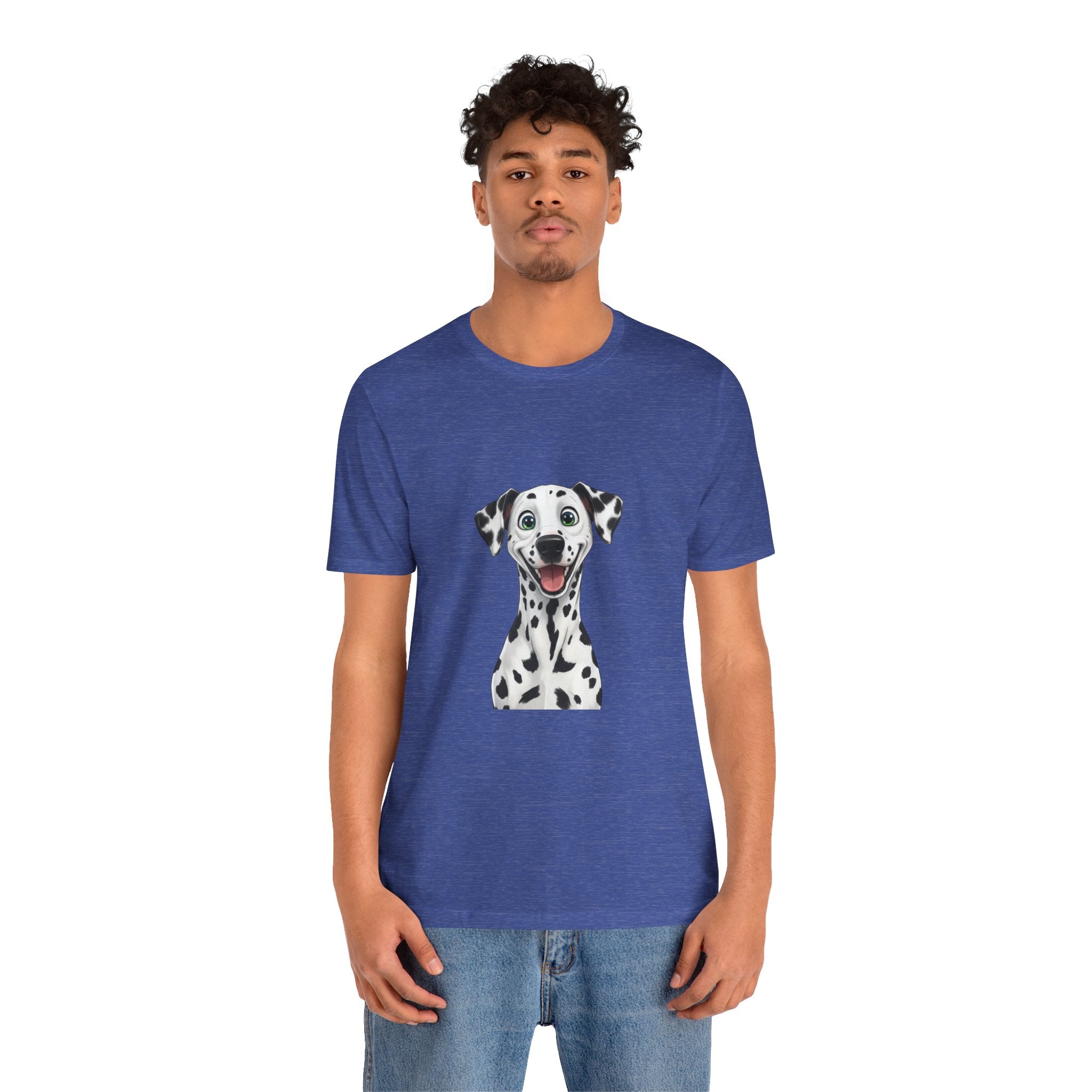 Happy Dalmatian Dog T-Shirt — Cute Spot Puppy Tee for Dog Lovers