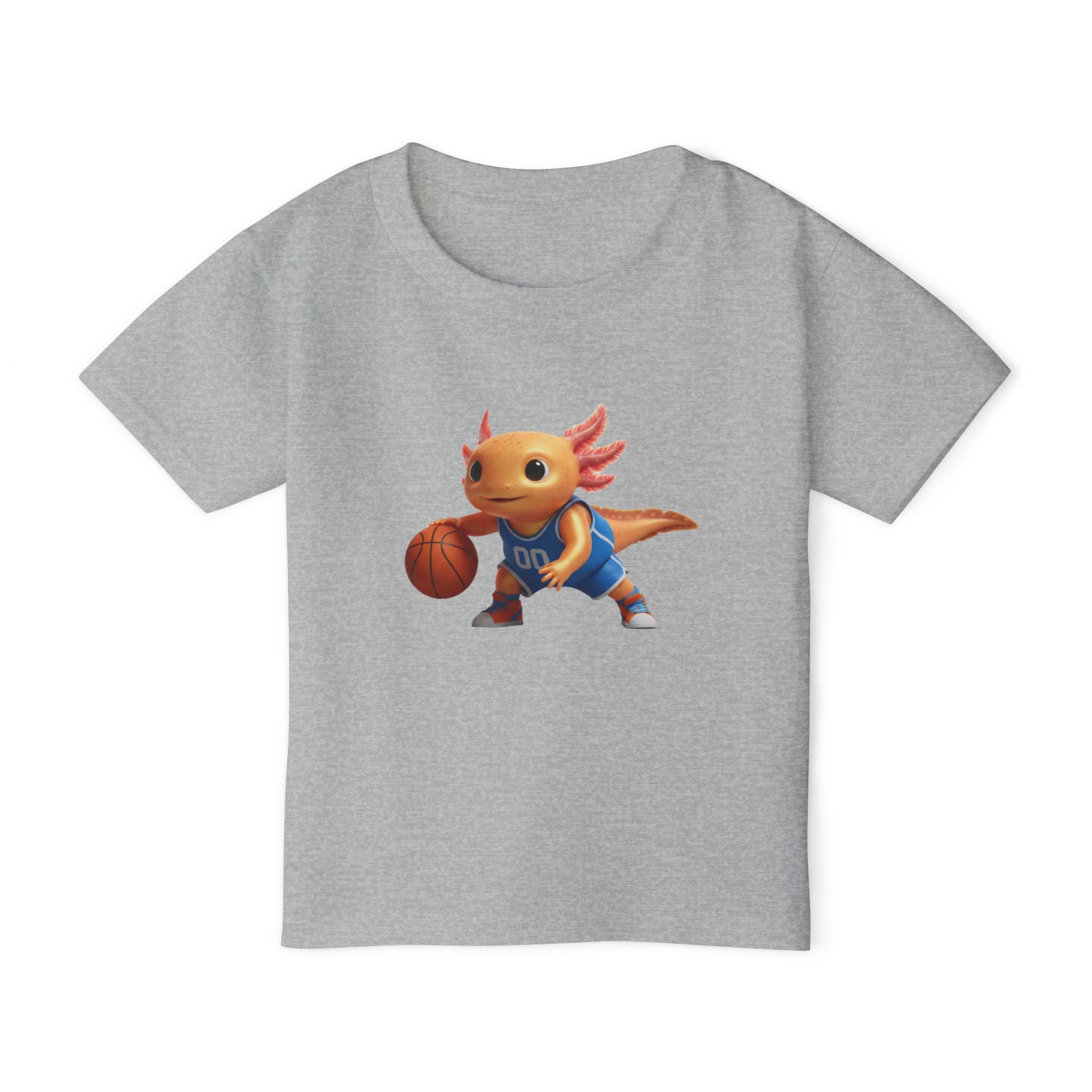 Axolotl Basketball Toddler T-Shirt — Cute Court-Ready Kids Tee