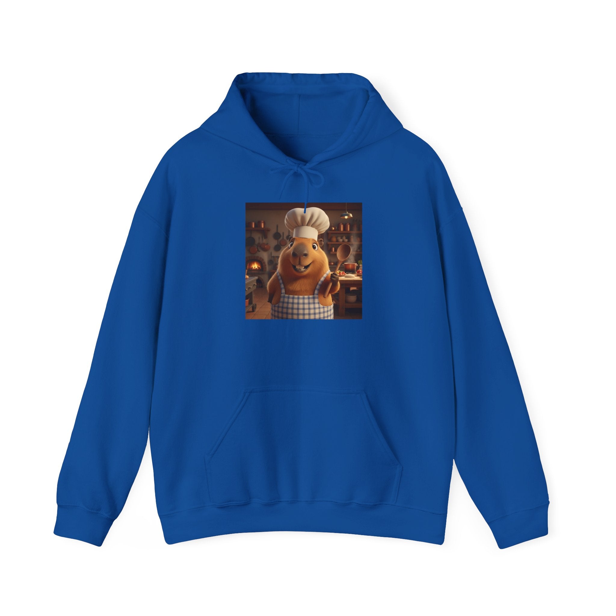 Capybara Chef Hoodie — Cozy Funny Kitchen Chef Graphic Pullover