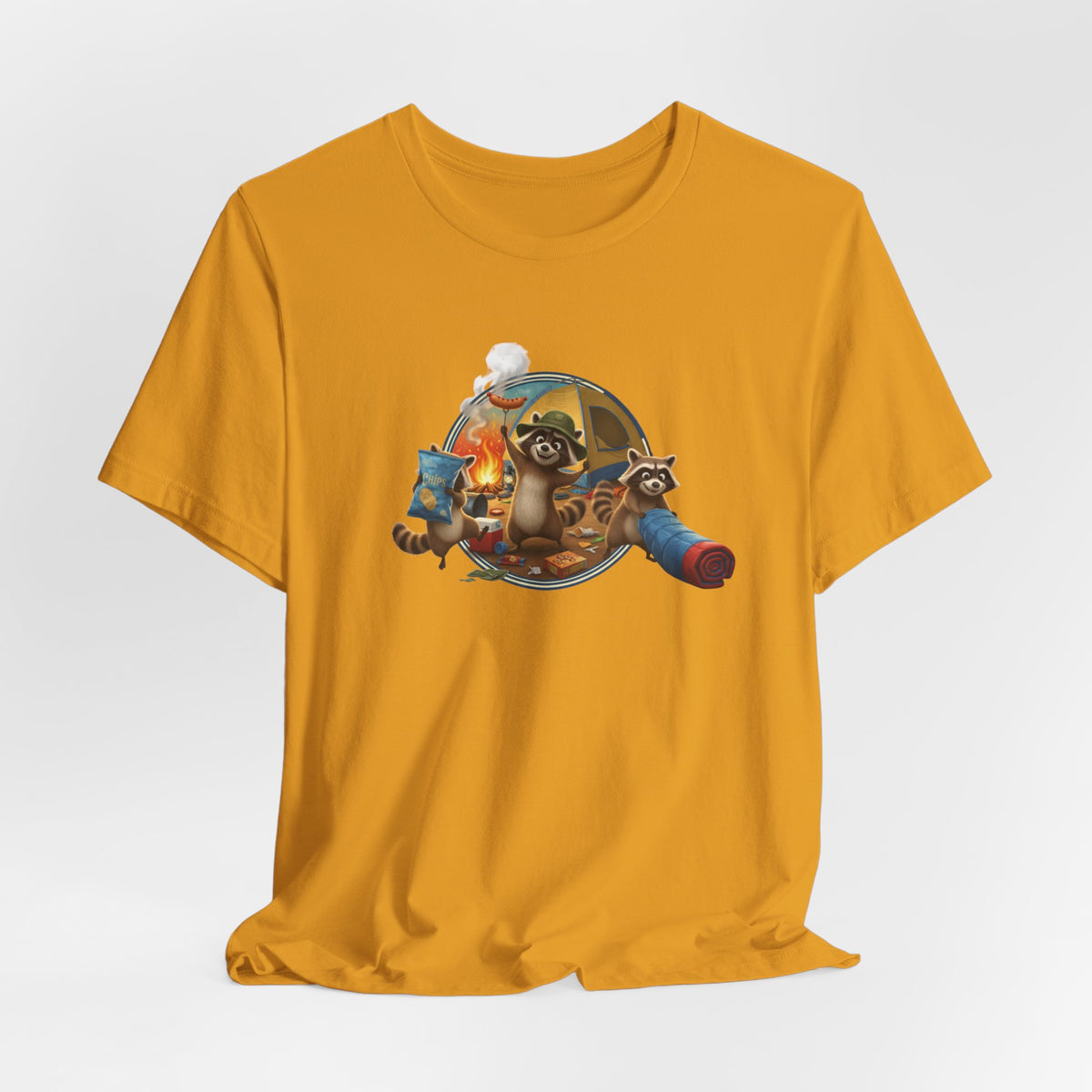 Raccoon Raiding the Camp Graphic Tee