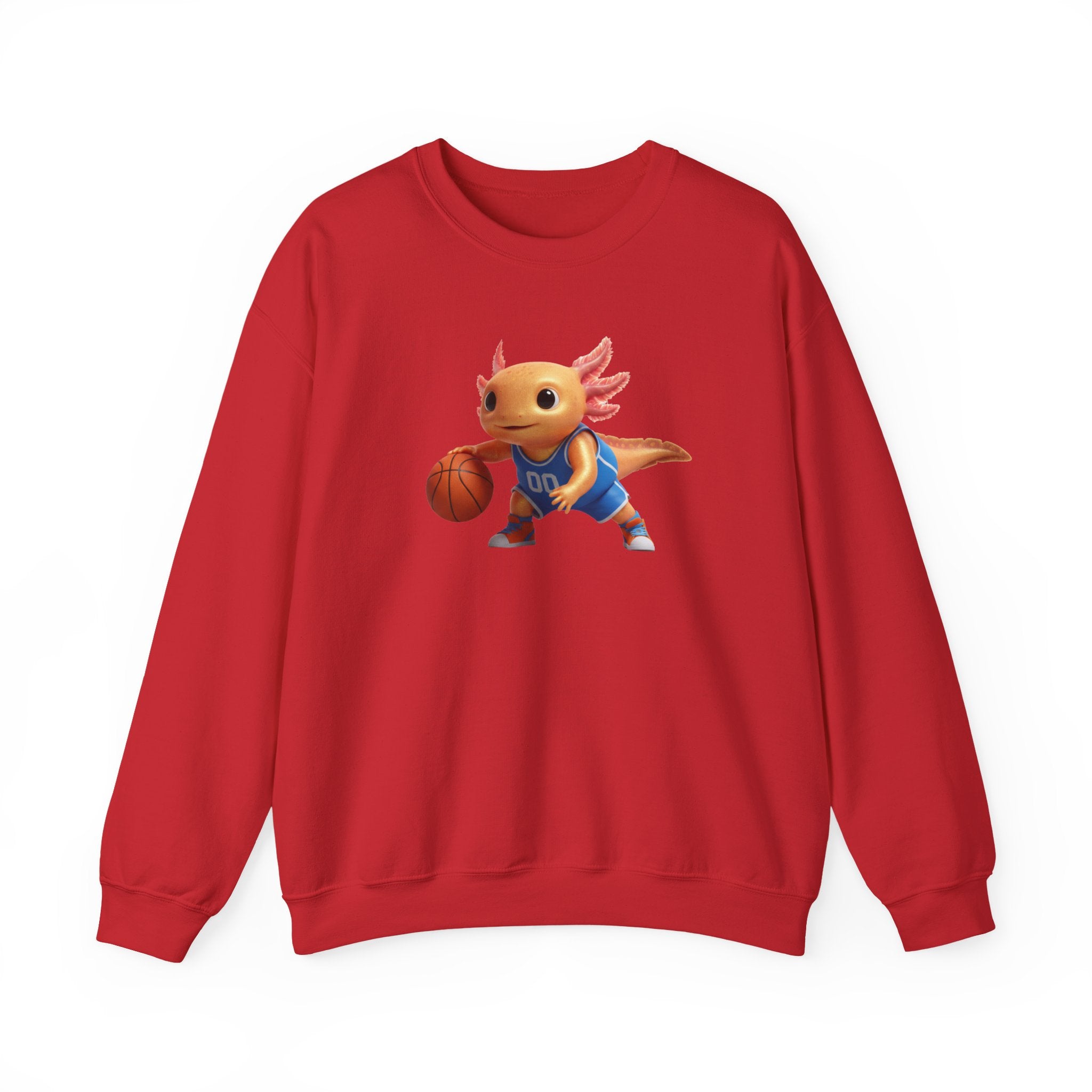 Axolotl Basketball Crewneck Sweatshirt