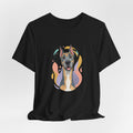 Great Dane Portrait Tee — Colorful Modern Dog Illustration T‑Shirt