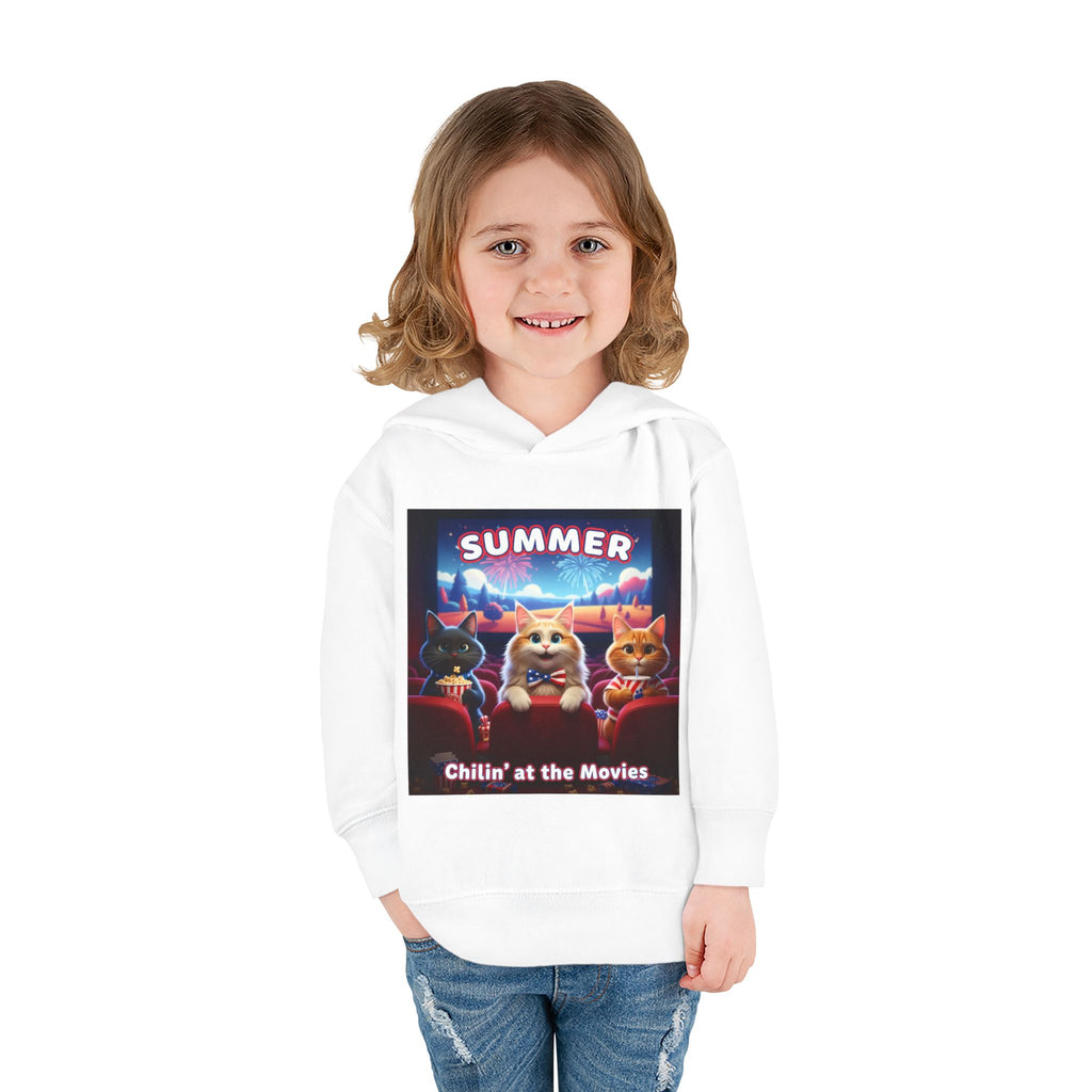 Kitties — Chillin' at the Movies Toddler Hoodie