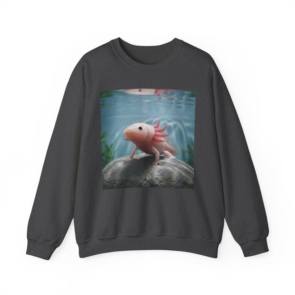 Axolotl Aquarium Sweatshirt — Cute Aquatic Pet Graphic Crewneck