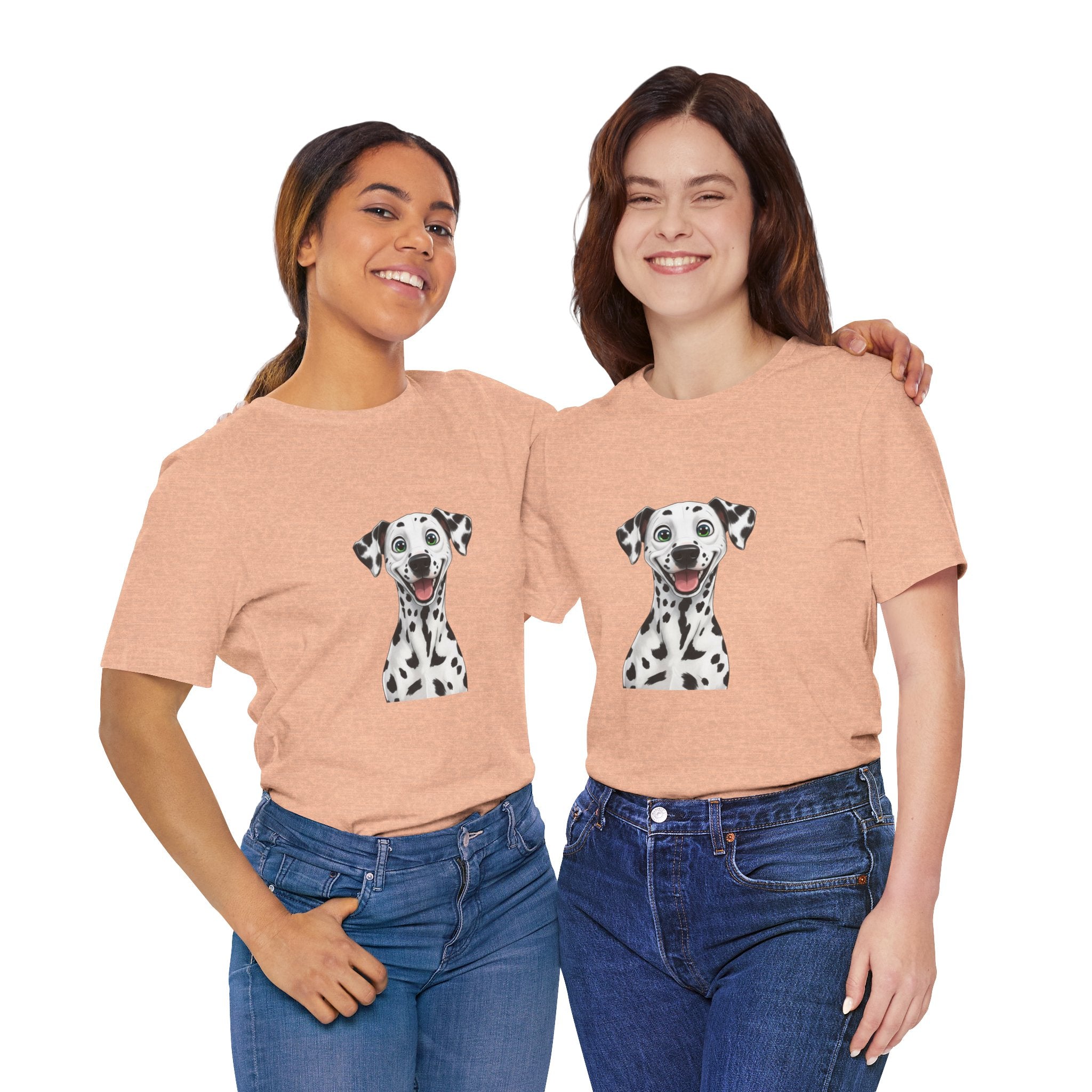 Happy Dalmatian Dog T-Shirt — Cute Spot Puppy Tee for Dog Lovers