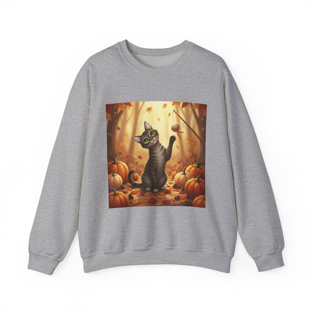 Autumn Pumpkin Patch Cat Sweatshirt