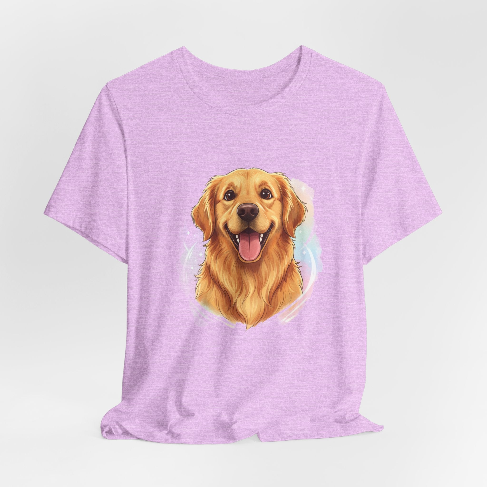 Golden Retriever Portrait T-Shirt — Happy Dog Tee for Pet Lovers