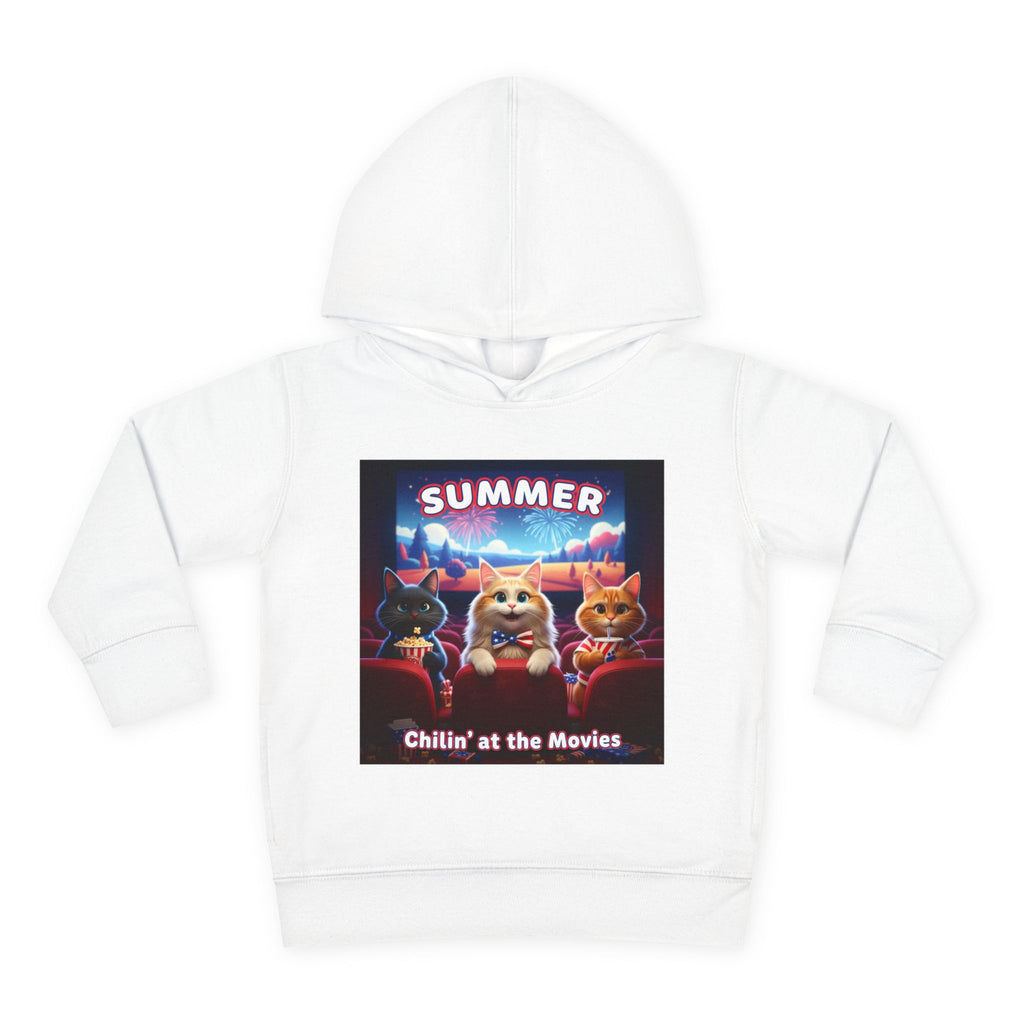 Kitties — Chillin' at the Movies Toddler Hoodie