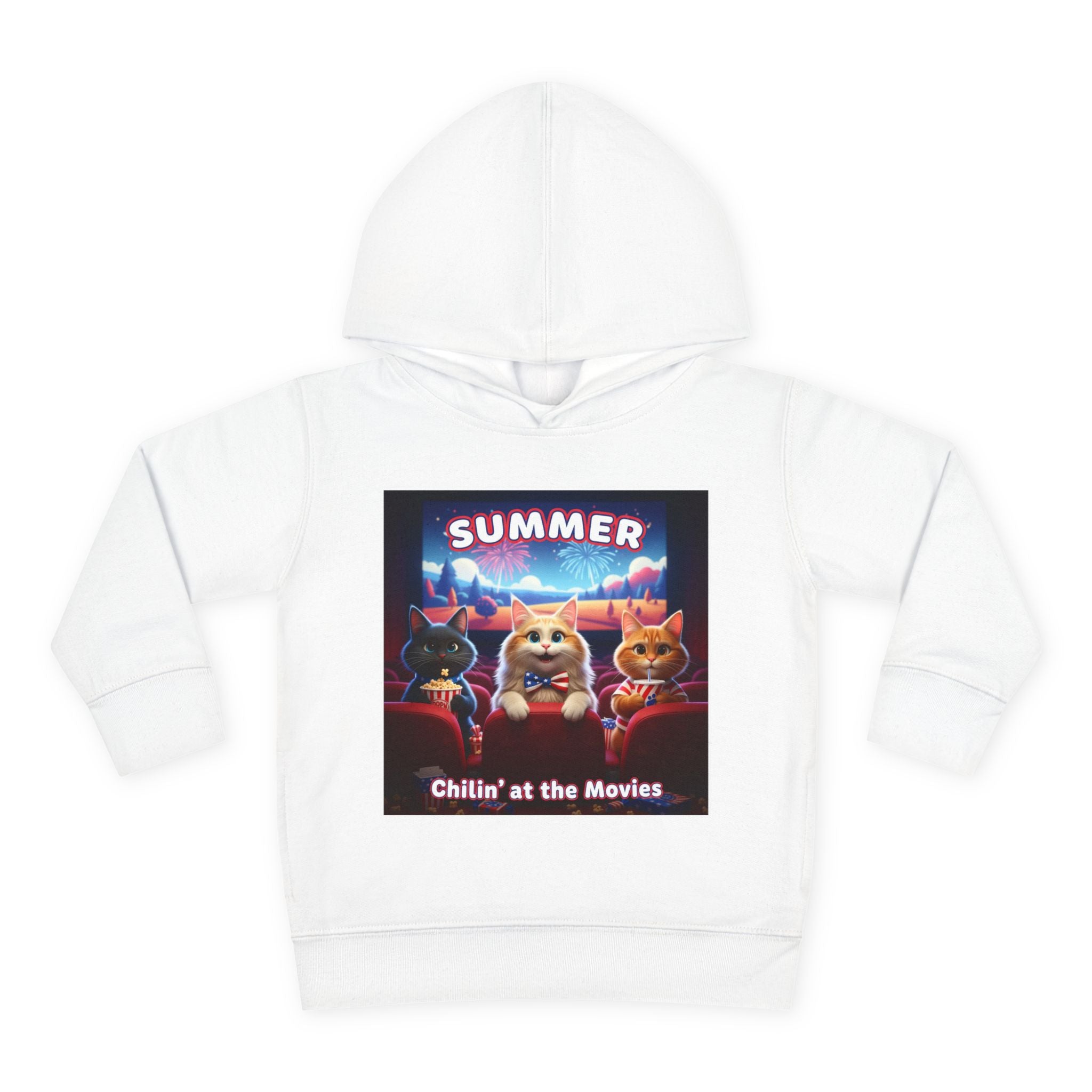 Kitties — Chillin' at the Movies Toddler Hoodie
