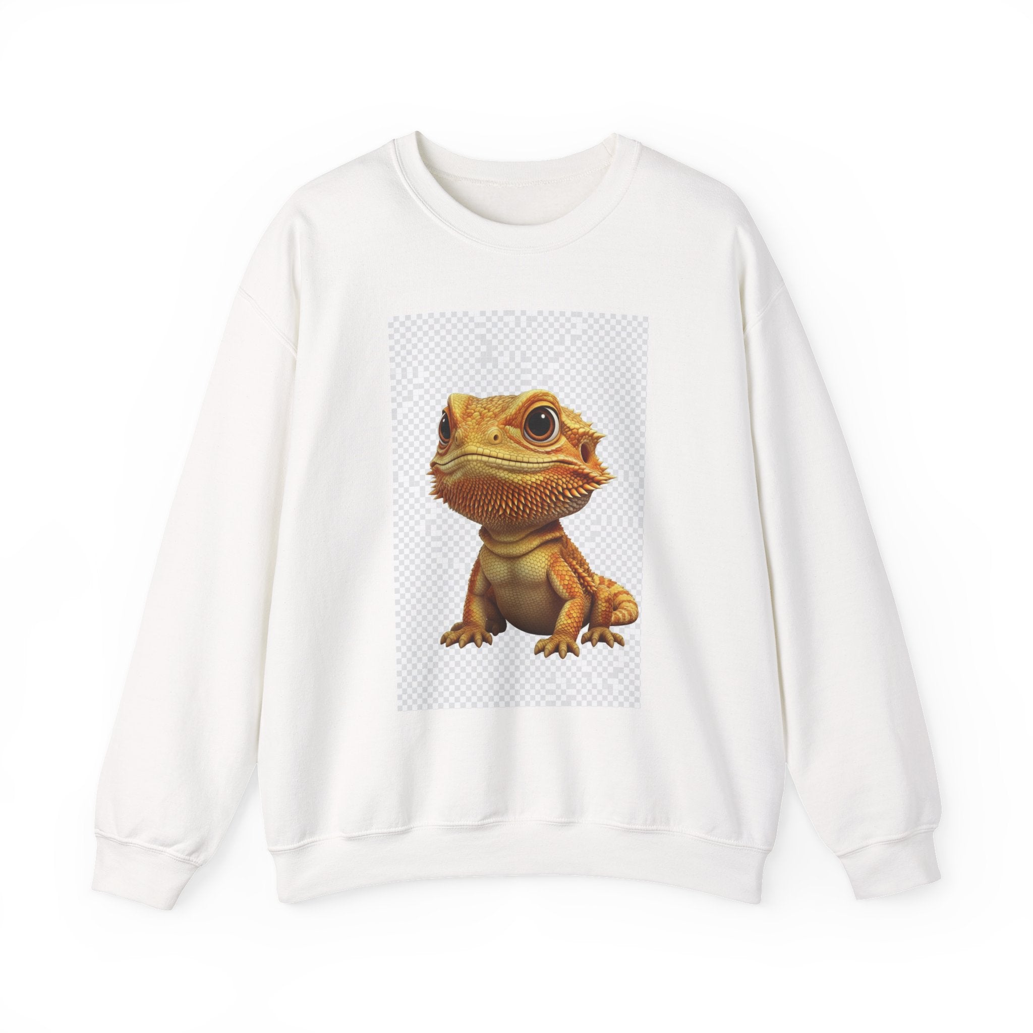 Bearded Dragon Crewneck Sweatshirt — Cute Reptile Graphic Pullover