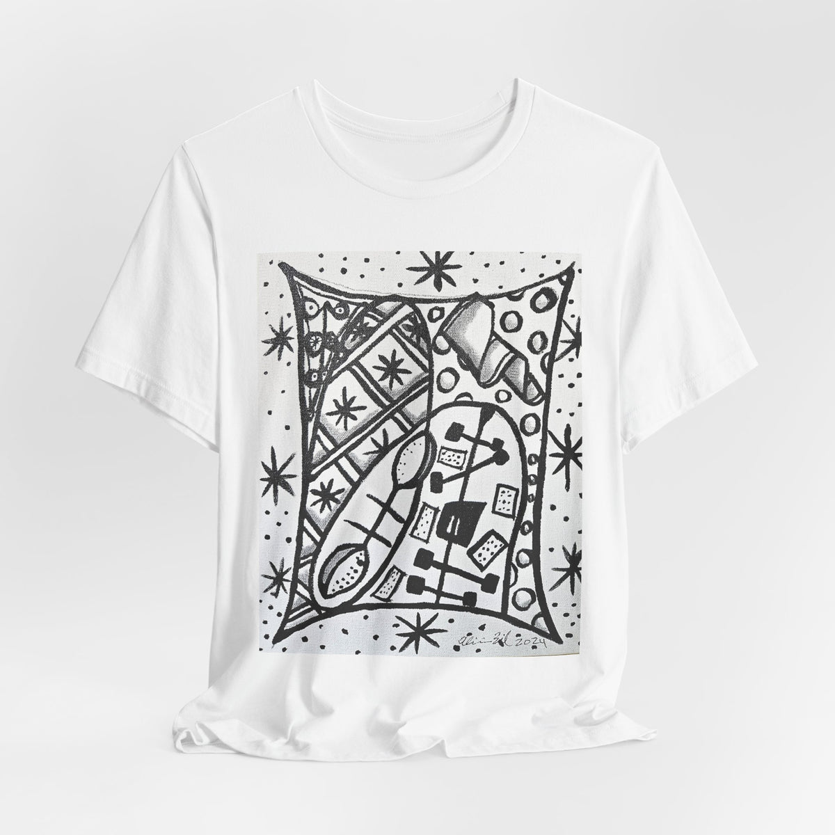 Alicia Wilson — Abstract Black & White Art — T-Shirt
