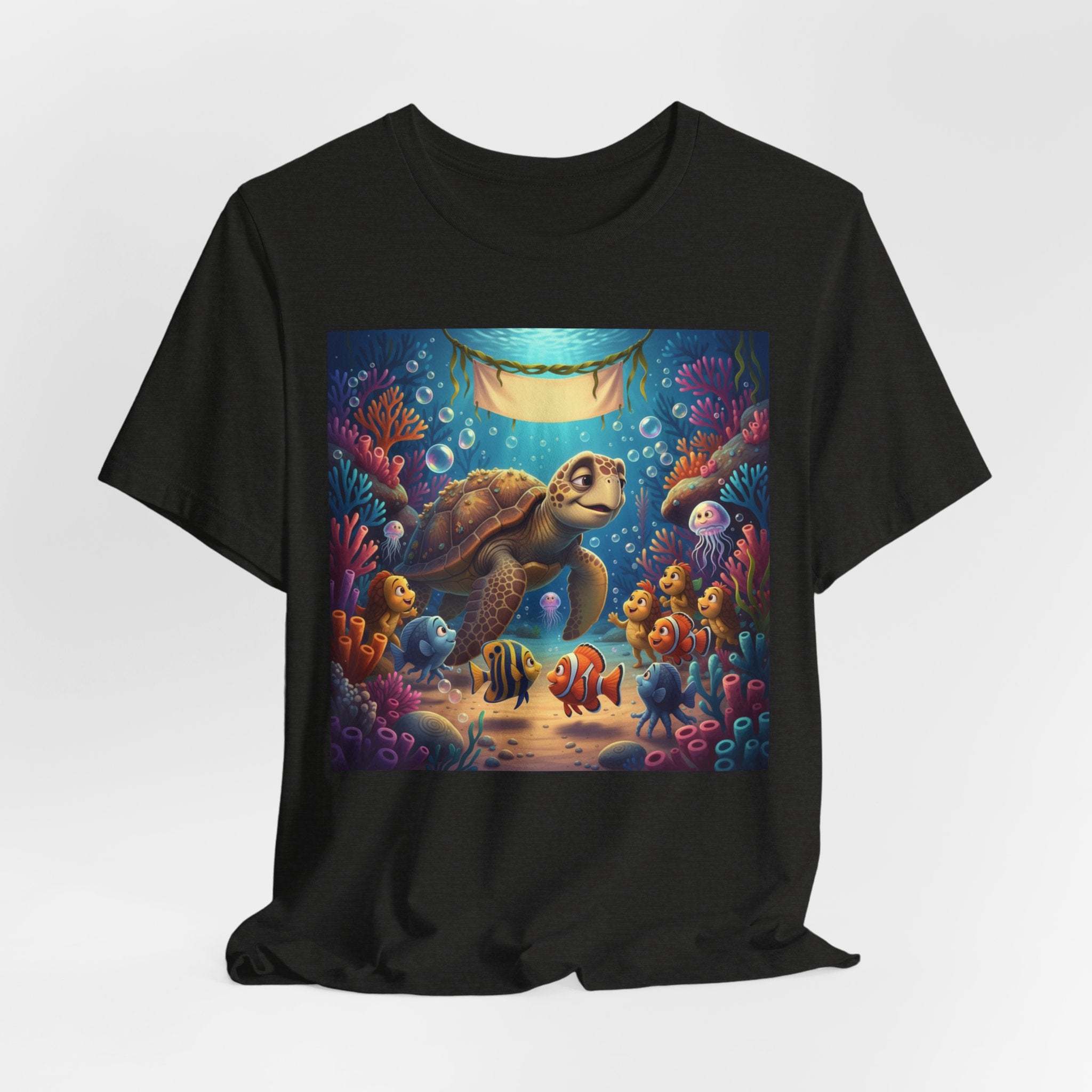 Sea Turtle Ocean Life T‑Shirt — Colorful Underwater Reef Tee