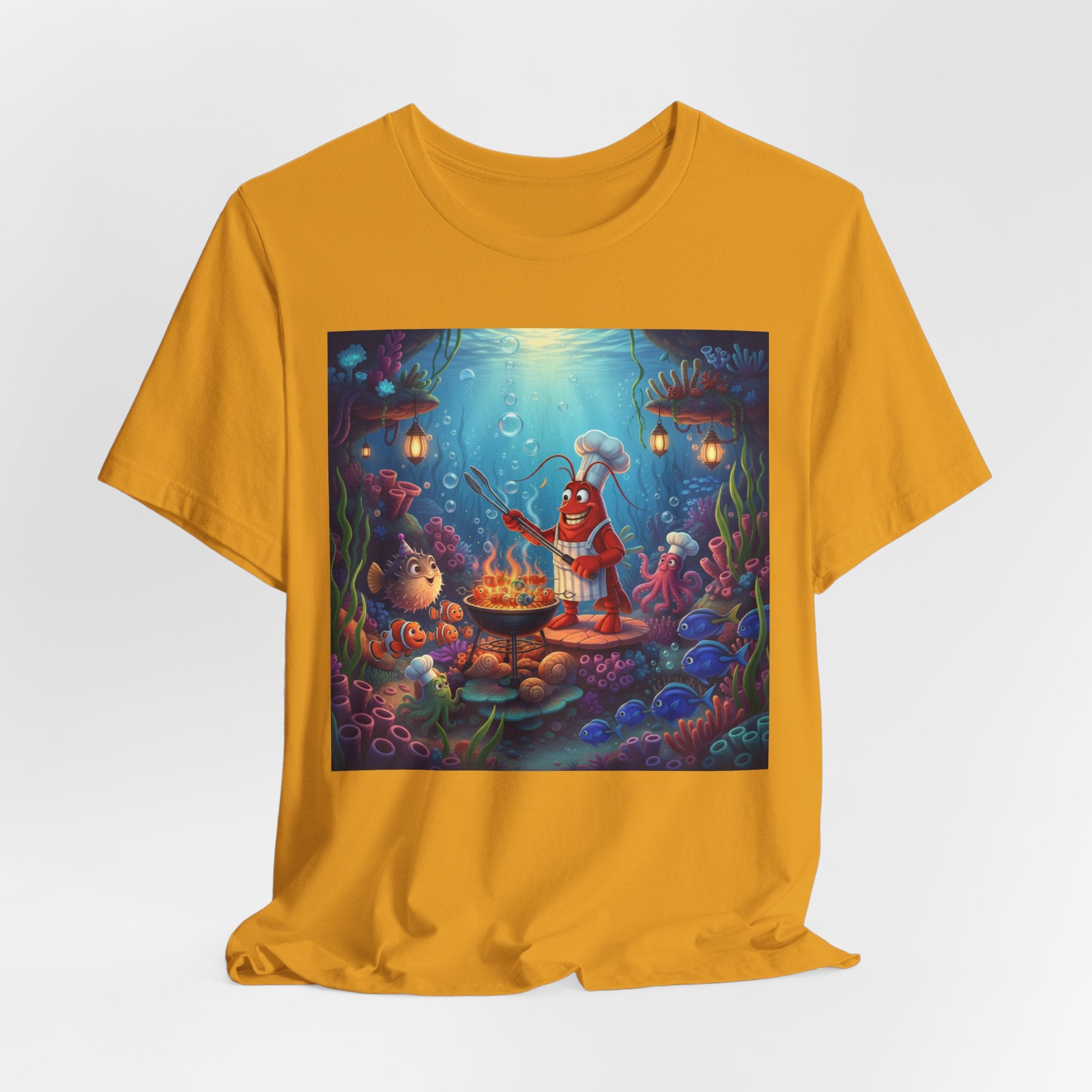 Underwater Creature Scene T-Shirt — Sea Creature Party Tee