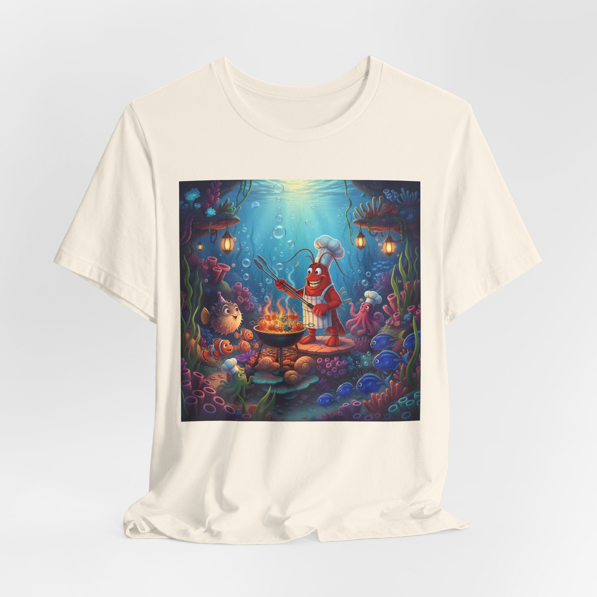 Underwater Creature Scene T-Shirt — Sea Creature Party Tee