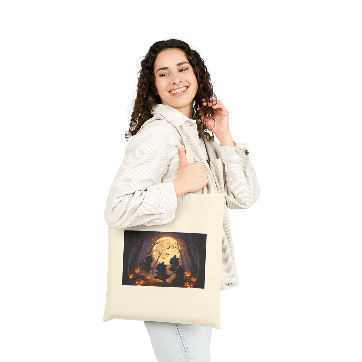 Dinosaur Harvest Hayride & Pumpkin Patch Two-Sided Tote Bag