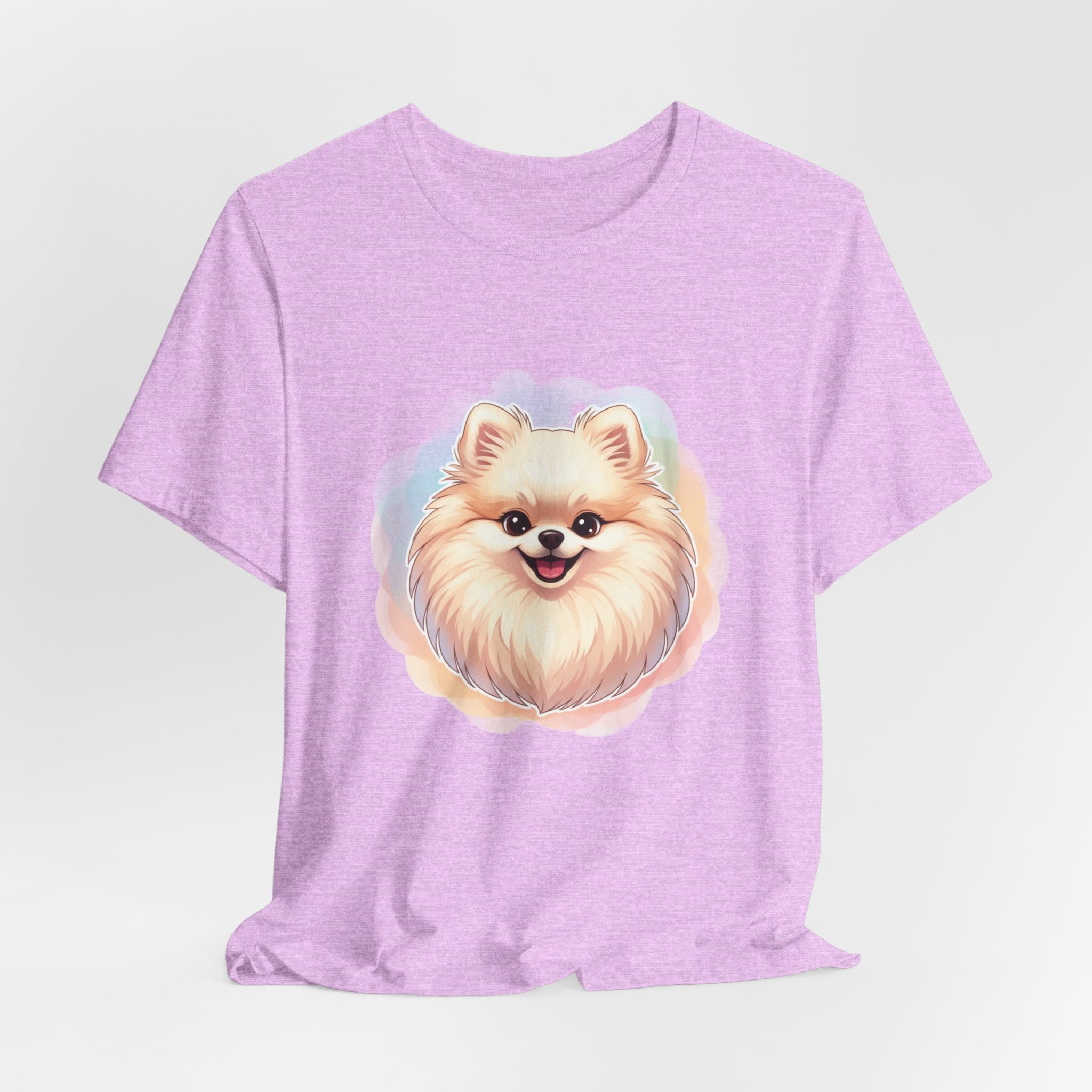 Pomeranian Dog Portrait Tee — Cute Fluffy Pomeranian Graphic T-Shirt