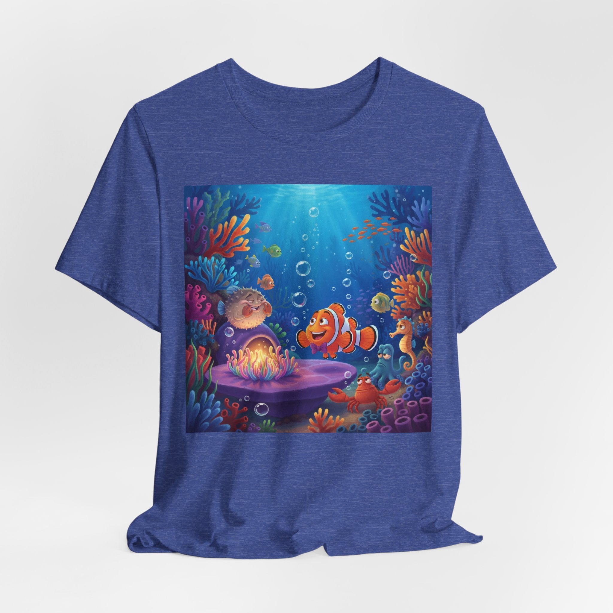 Undersea Coral Reef Fish Tee — Colorful Ocean Scene T-Shirt
