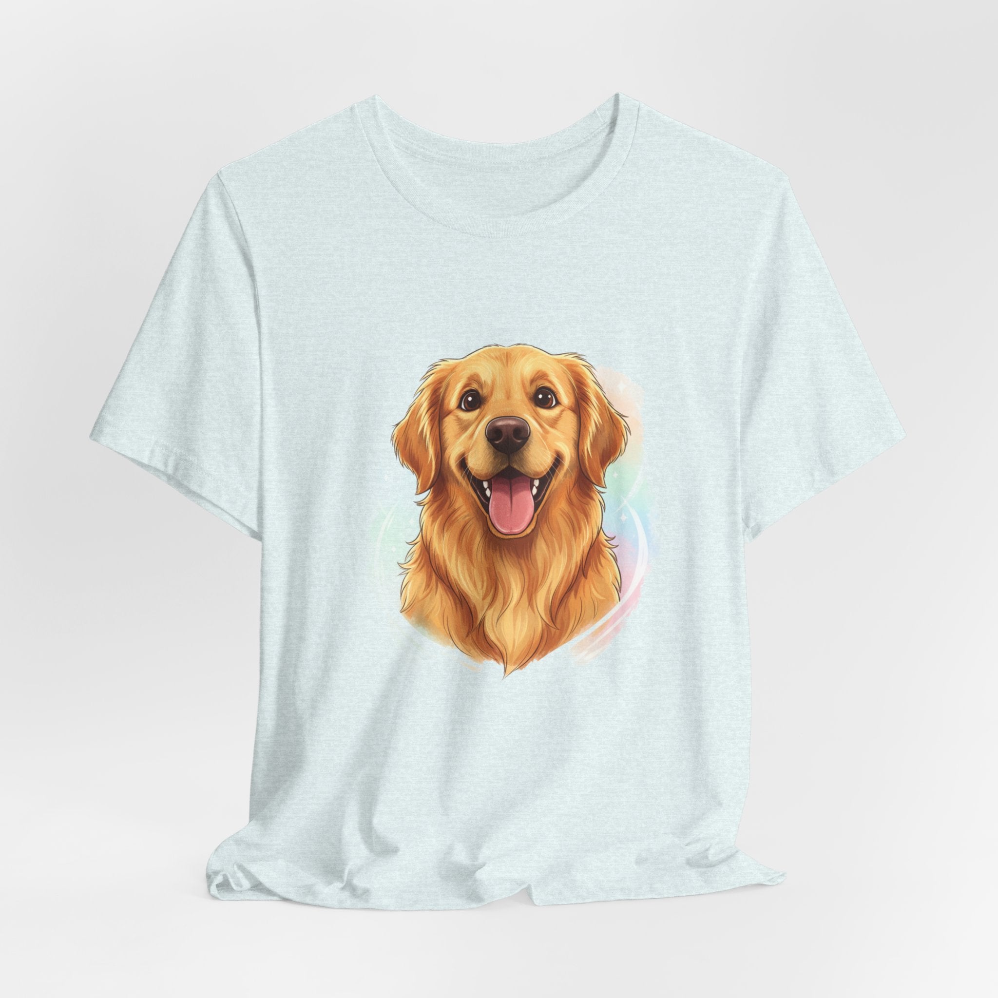 Golden Retriever Portrait T-Shirt — Happy Dog Tee for Pet Lovers