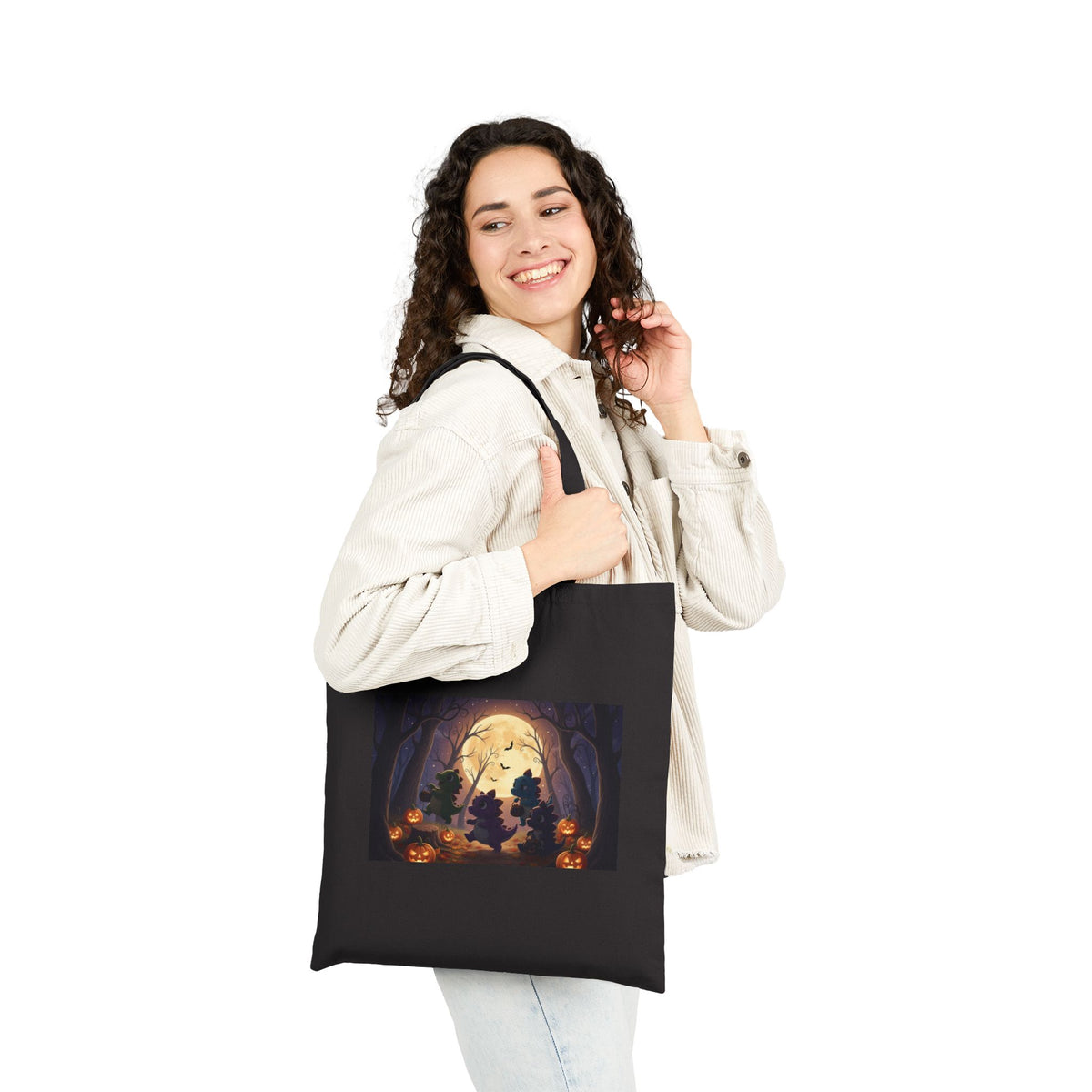 Dinosaur Harvest Hayride & Pumpkin Patch Two-Sided Tote Bag