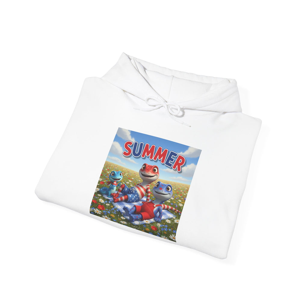 Lizard Family — Summer Picnic — Hoodie