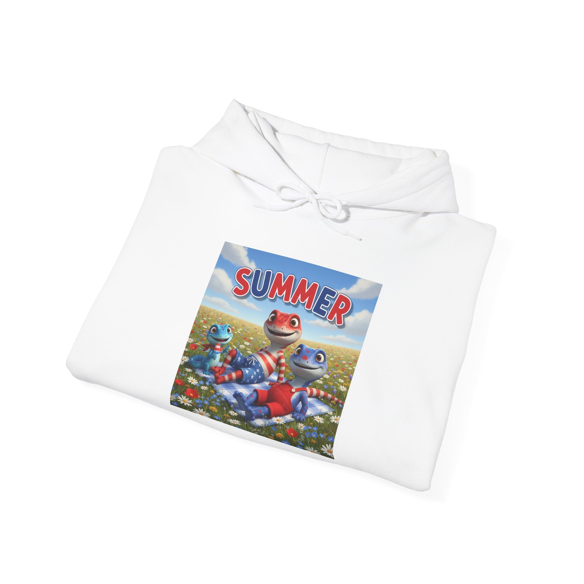 Lizard Family — Summer Picnic — Hoodie