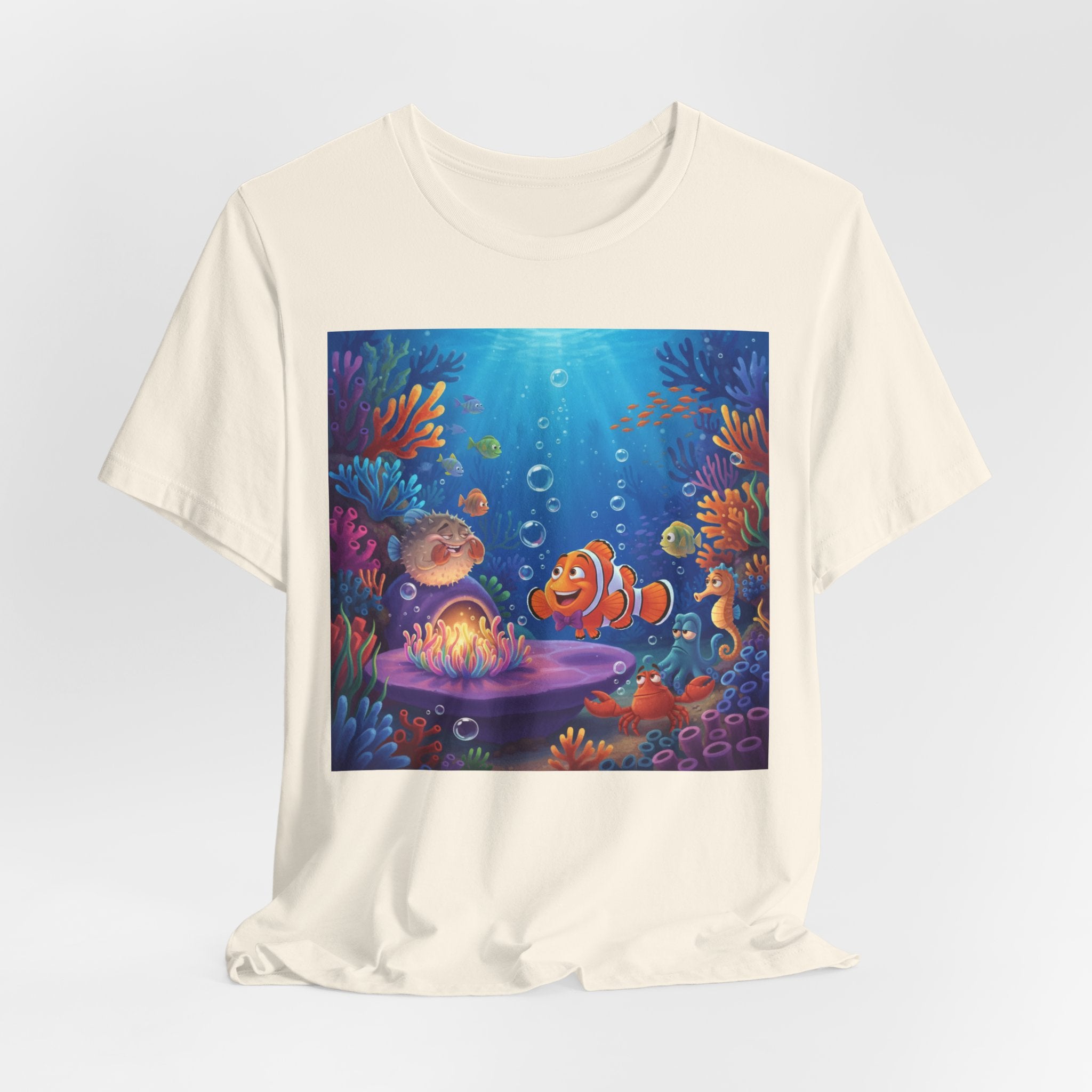 Undersea Coral Reef Fish Tee — Colorful Ocean Scene T-Shirt