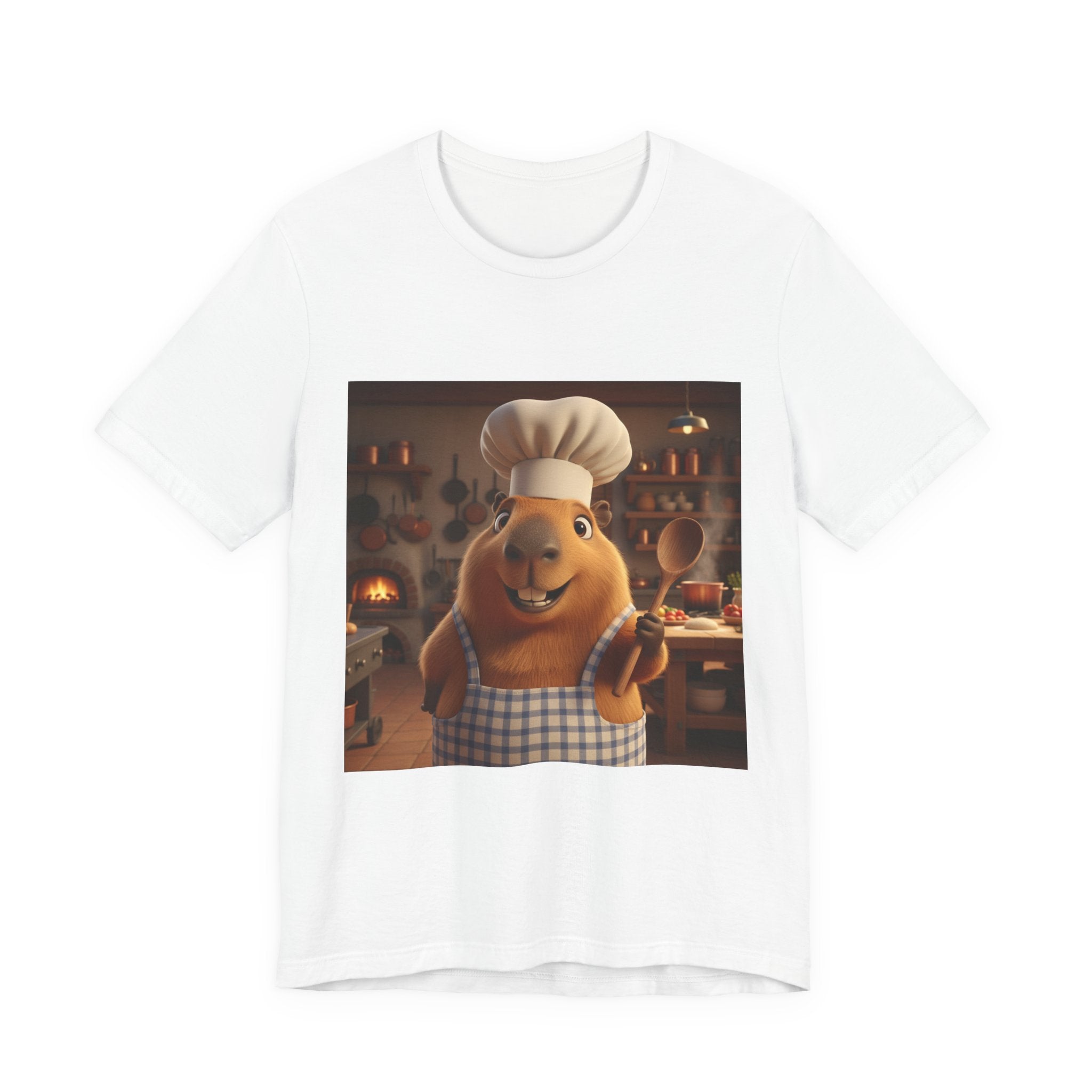 Capybara Chef T‑Shirt — Cute Capybara Chef Cooking Kitchen Tee