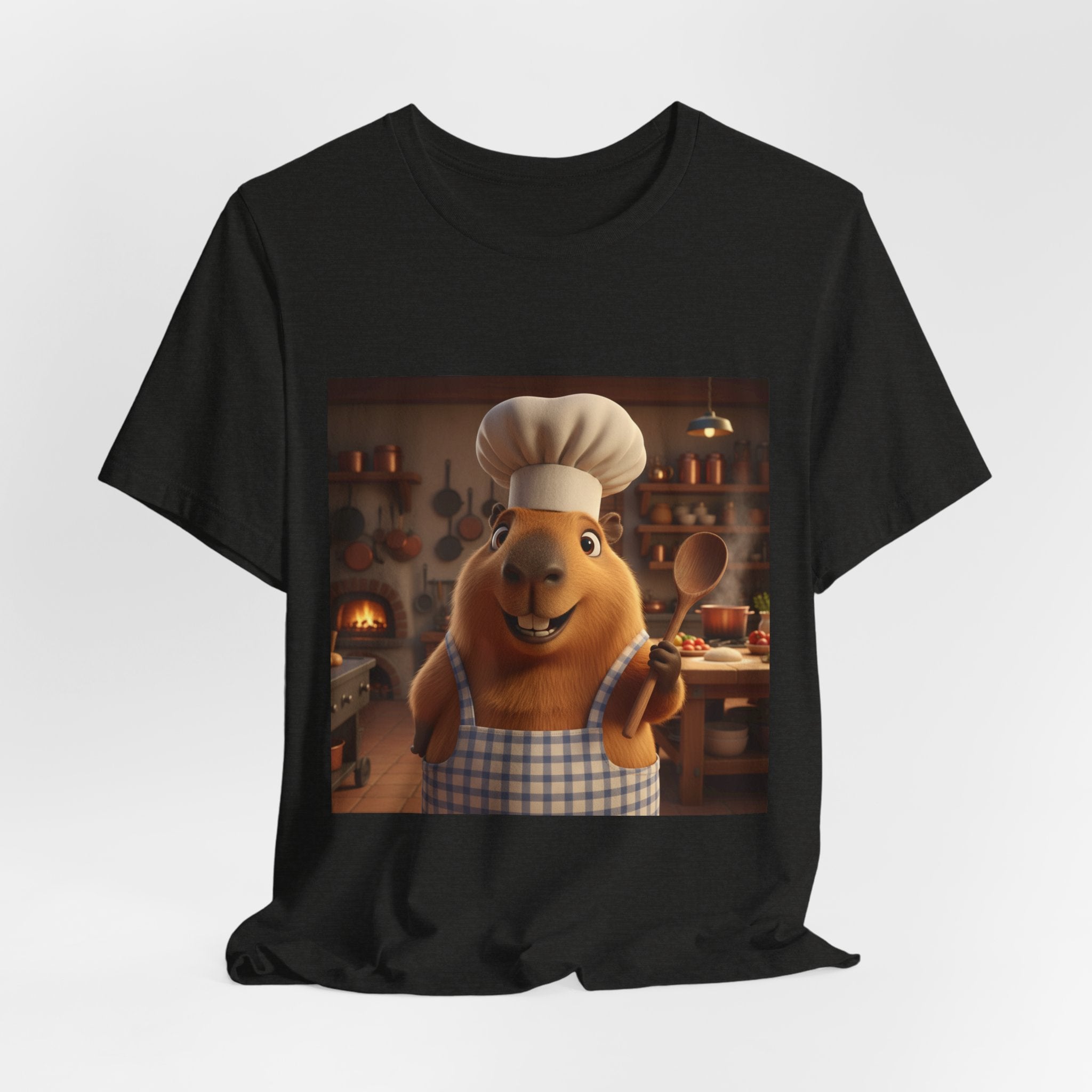 Capybara Chef T‑Shirt — Cute Capybara Chef Cooking Kitchen Tee