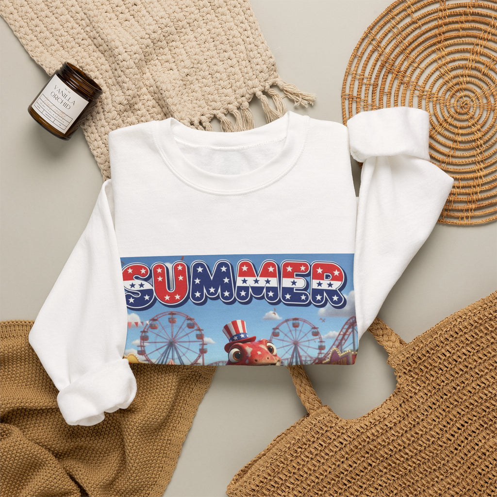 Lizard Family — 4th of July Carnival — Crewneck Sweatshirt
