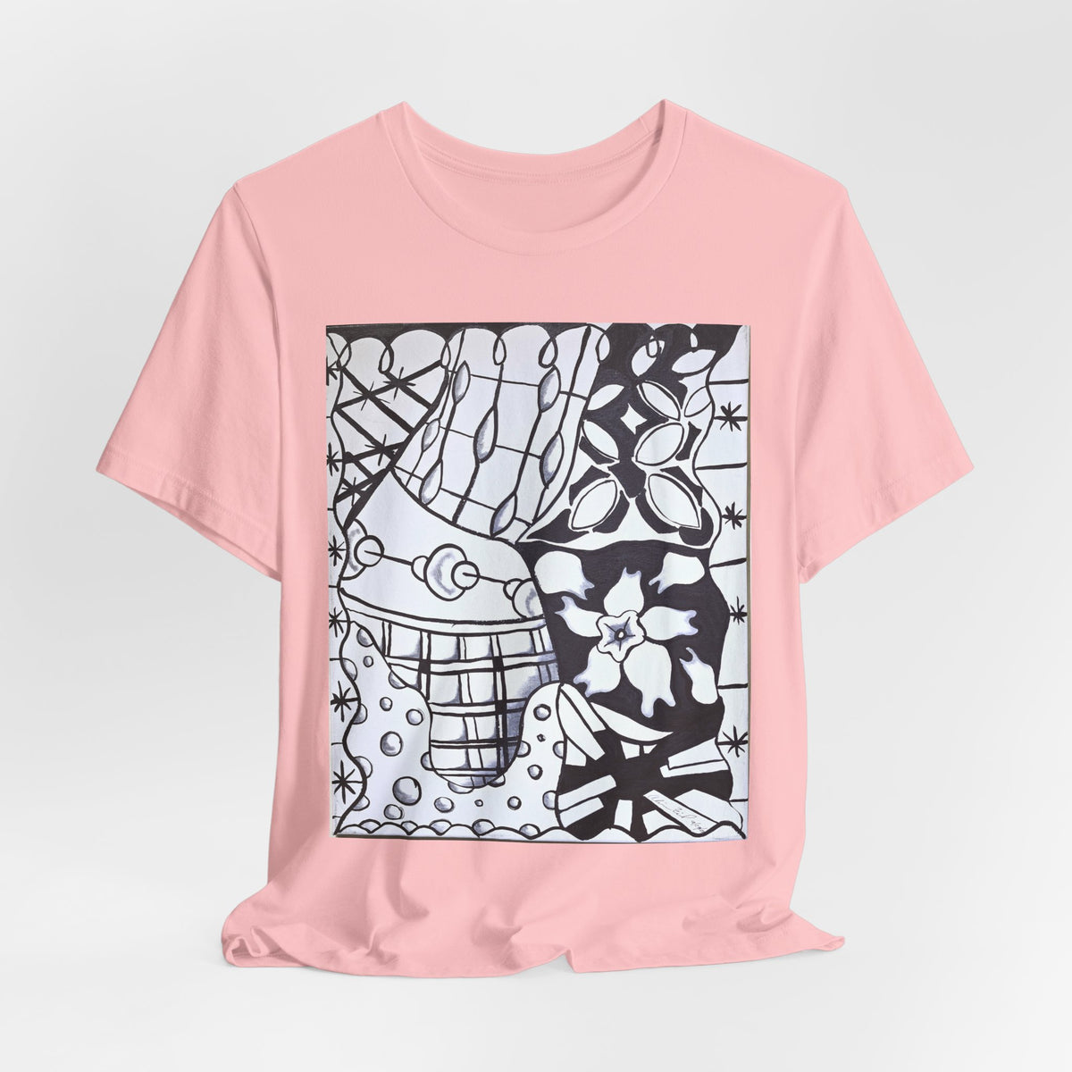 Alicia Wilson — Abstract Black & White Patchwork — T-Shirt