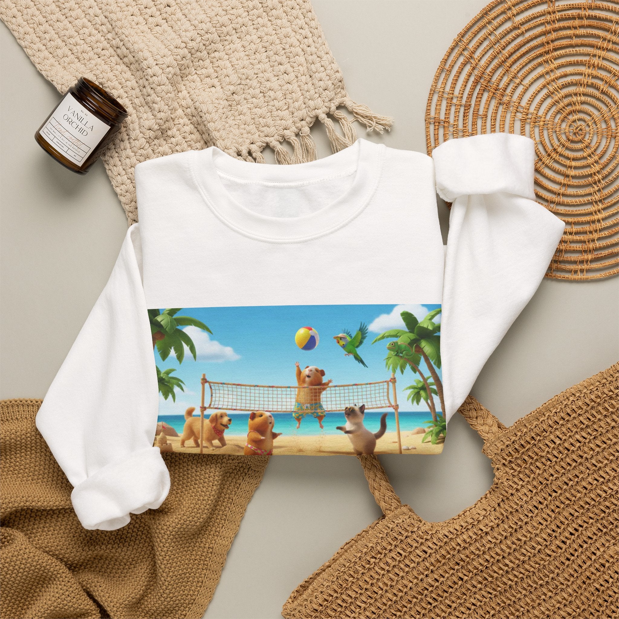 Guinea Pigs — Beach Volleyball — Crewneck Sweatshirt