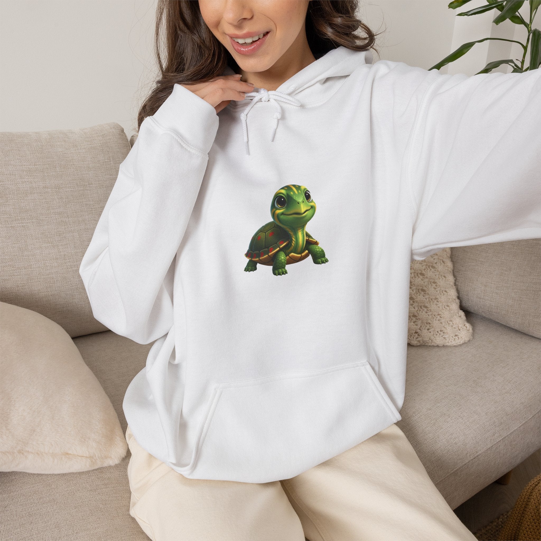 Turtle Hoodie — Adorable Baby Turtle Graphic Pullover
