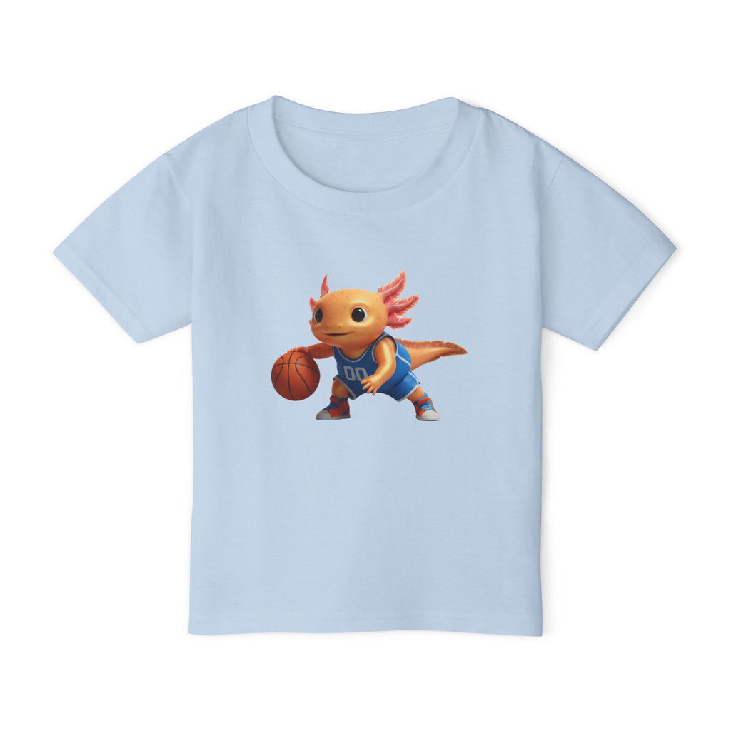Axolotl Basketball Toddler T-Shirt — Cute Court-Ready Kids Tee