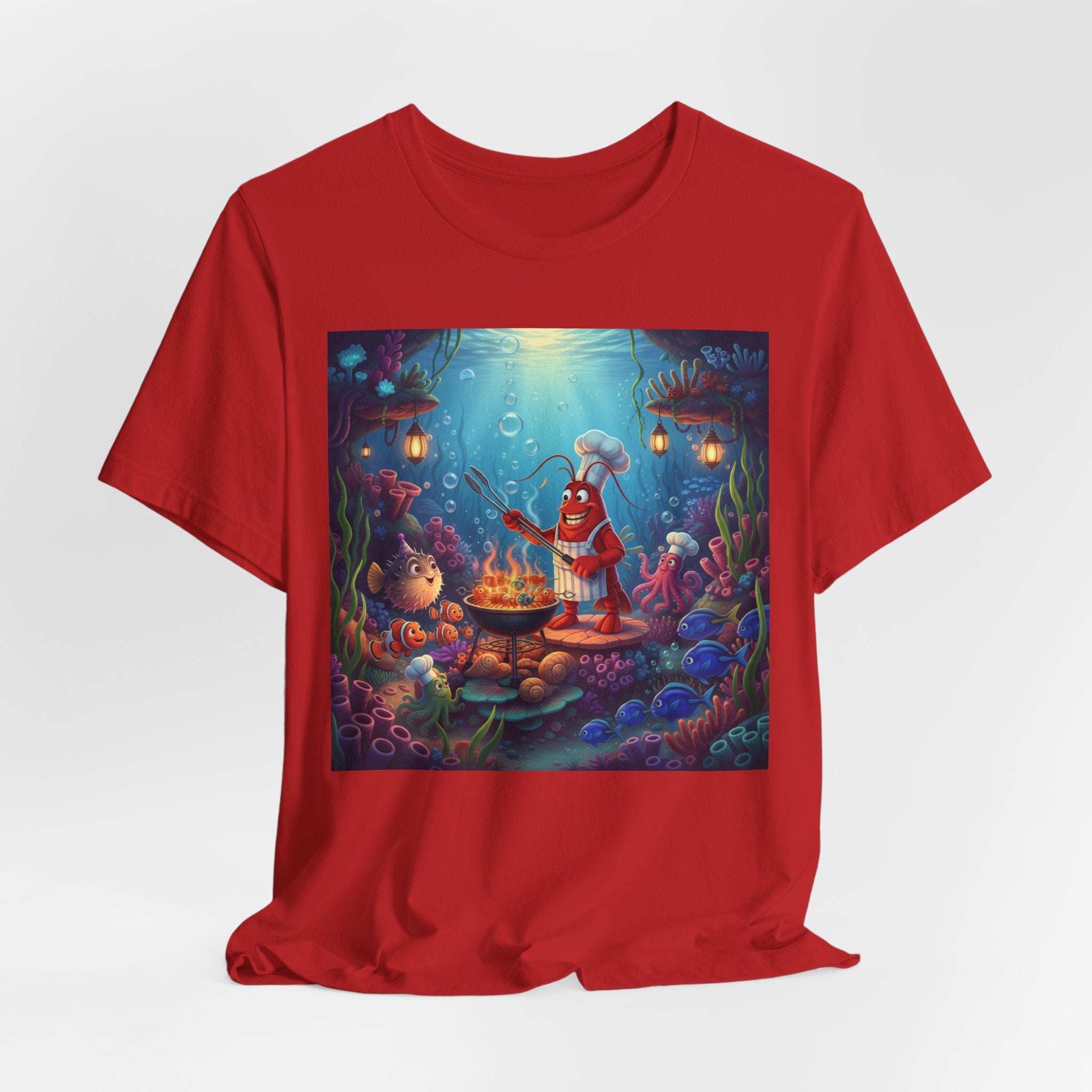 Underwater Creature Scene T-Shirt — Sea Creature Party Tee