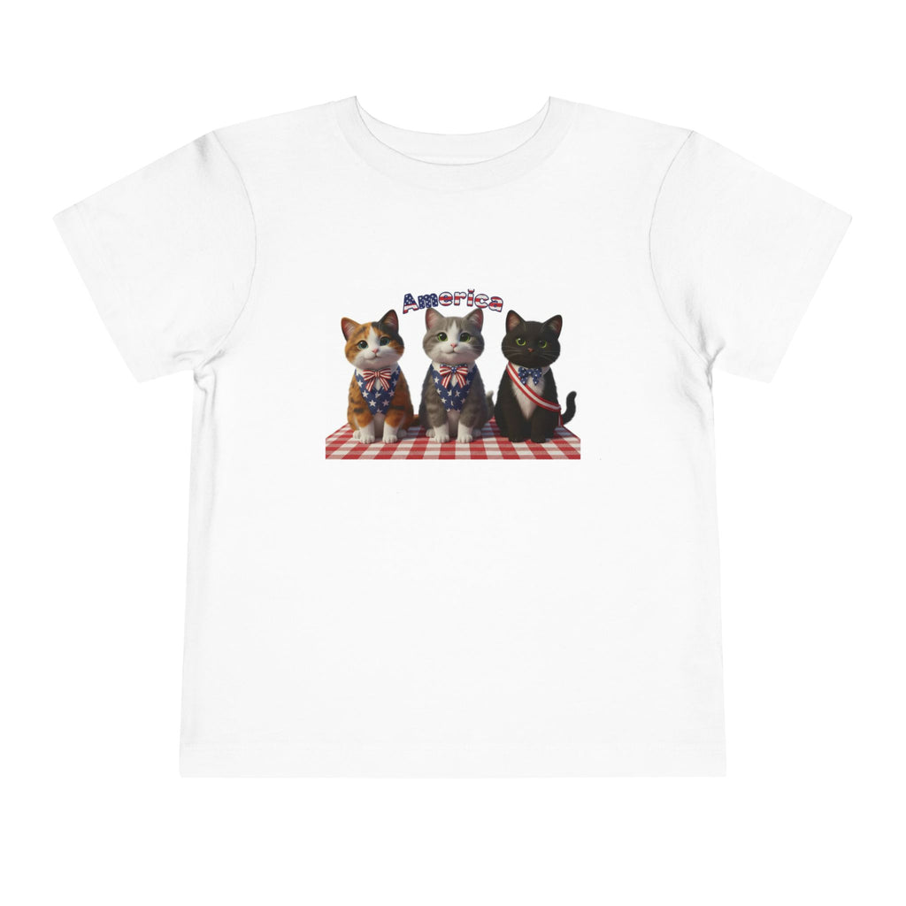 Kitties — Patriotic 'America' — Toddler T-Shirt