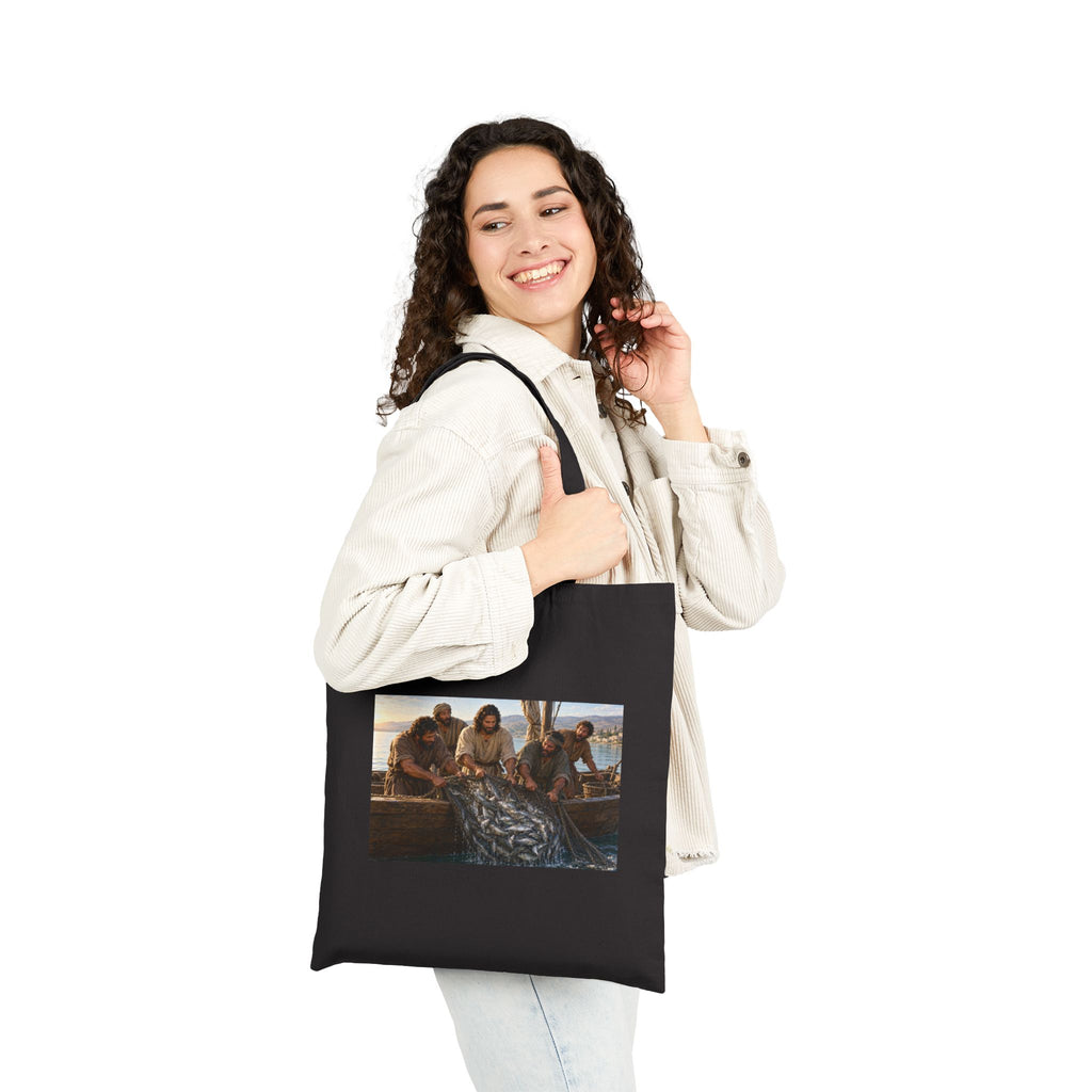 Hulabuloo — Annunciation & Jesus with Fishermen — Bible Tote Bag