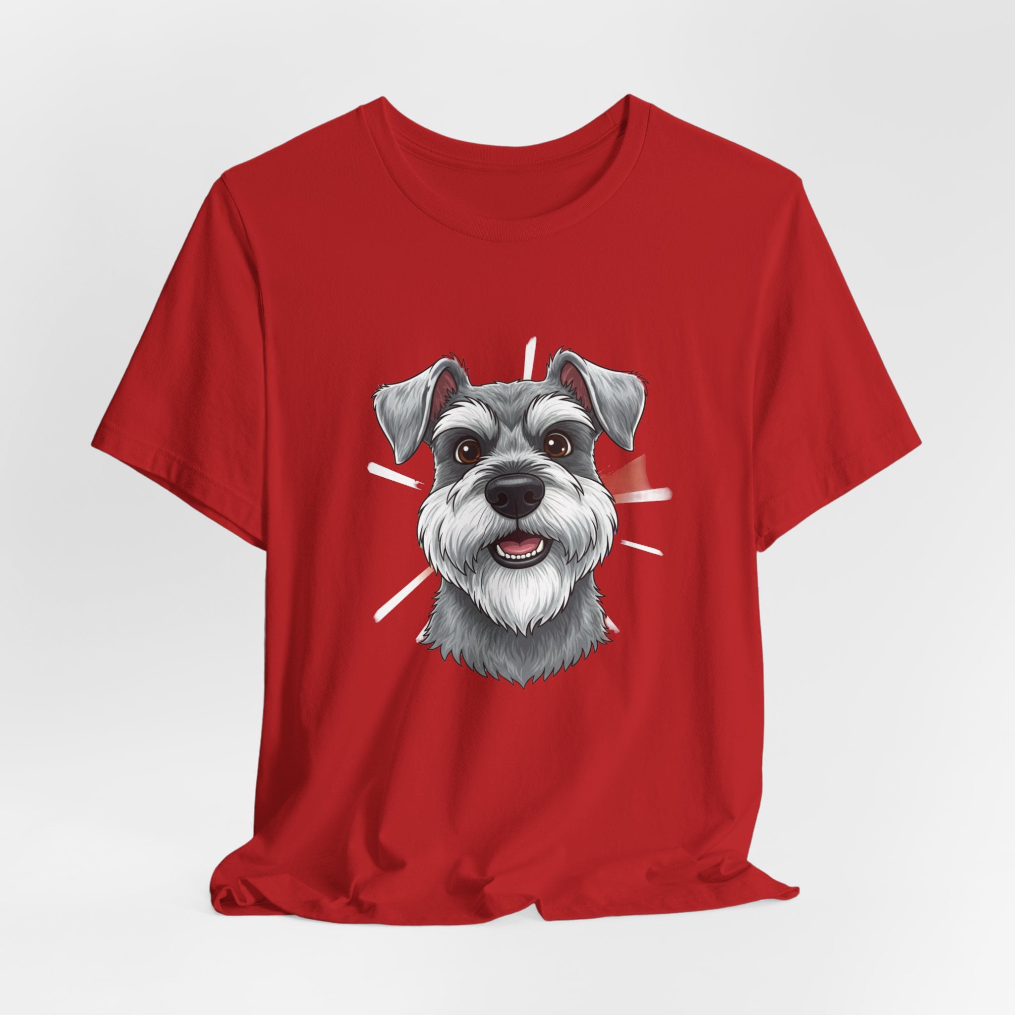 Schnauzer Face T‑Shirt — Cute Dog Portrait Tee for Schnauzer Lovers