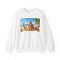 Guinea Pigs Summer — Beach Sandcastle Sweatshirt | Cute Guinea Pig Graphic Crewneck