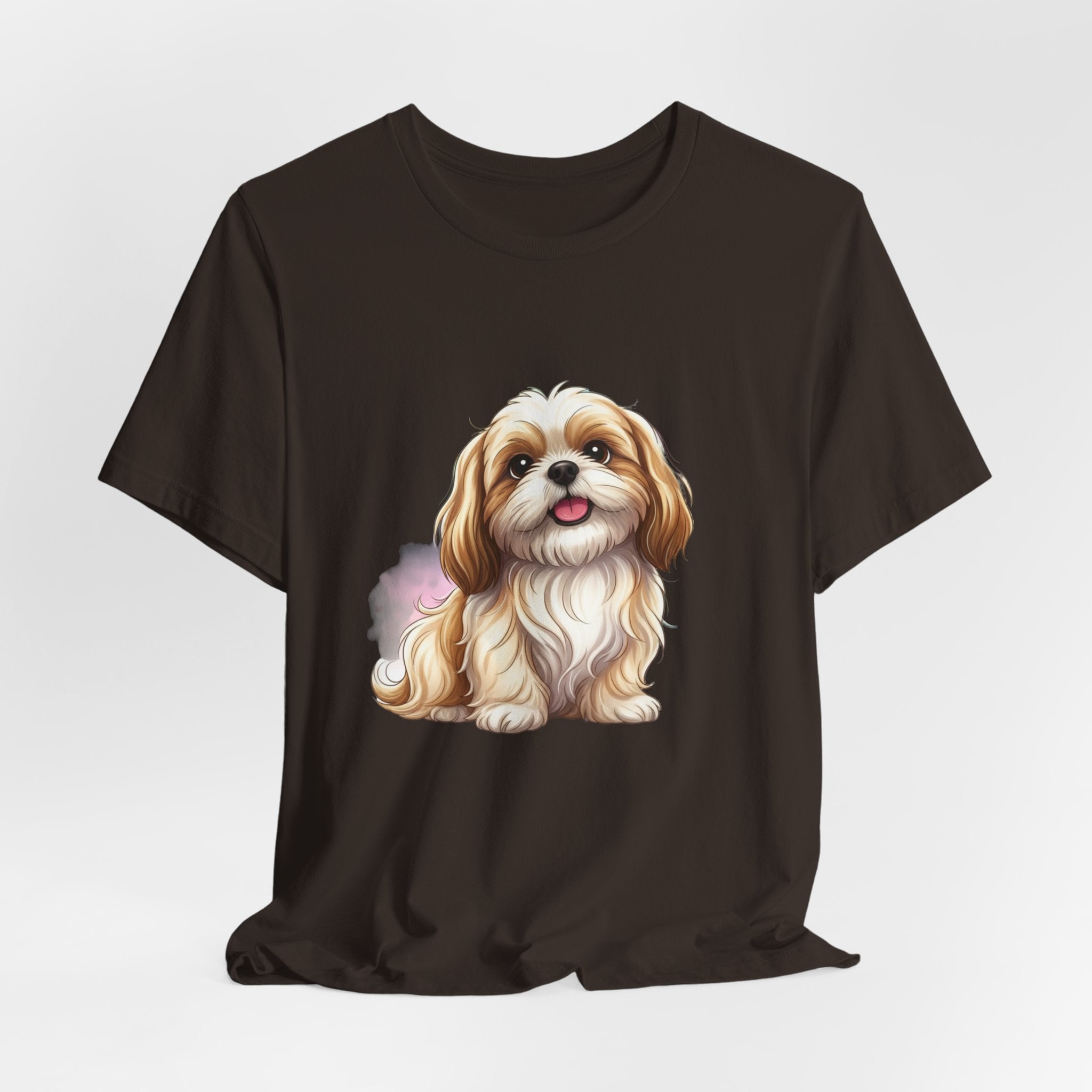 Shih Tzu Puppy T-Shirt – Adorable Cartoon Dog Tee for Pet Lovers