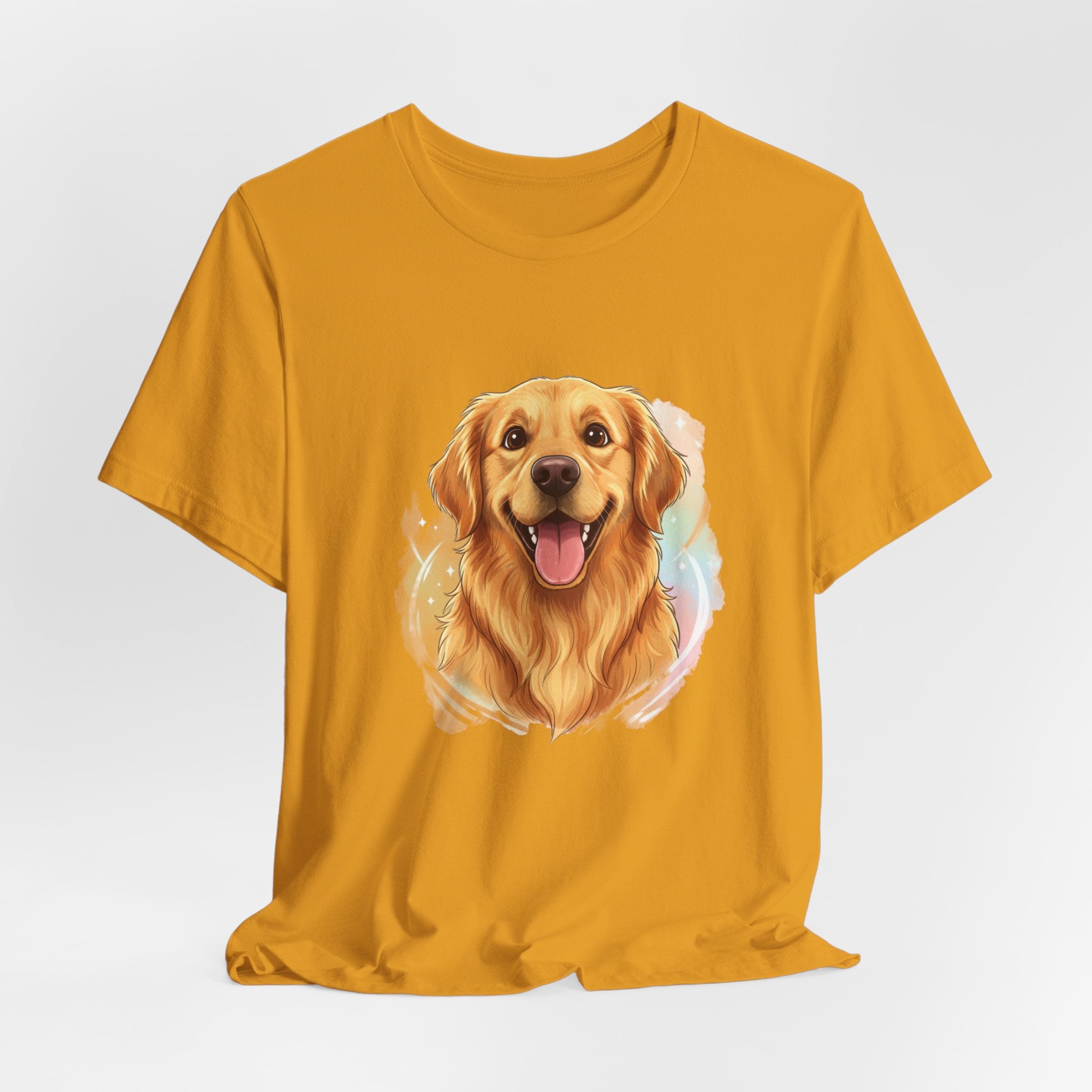 Golden Retriever Portrait T-Shirt — Happy Dog Tee for Pet Lovers