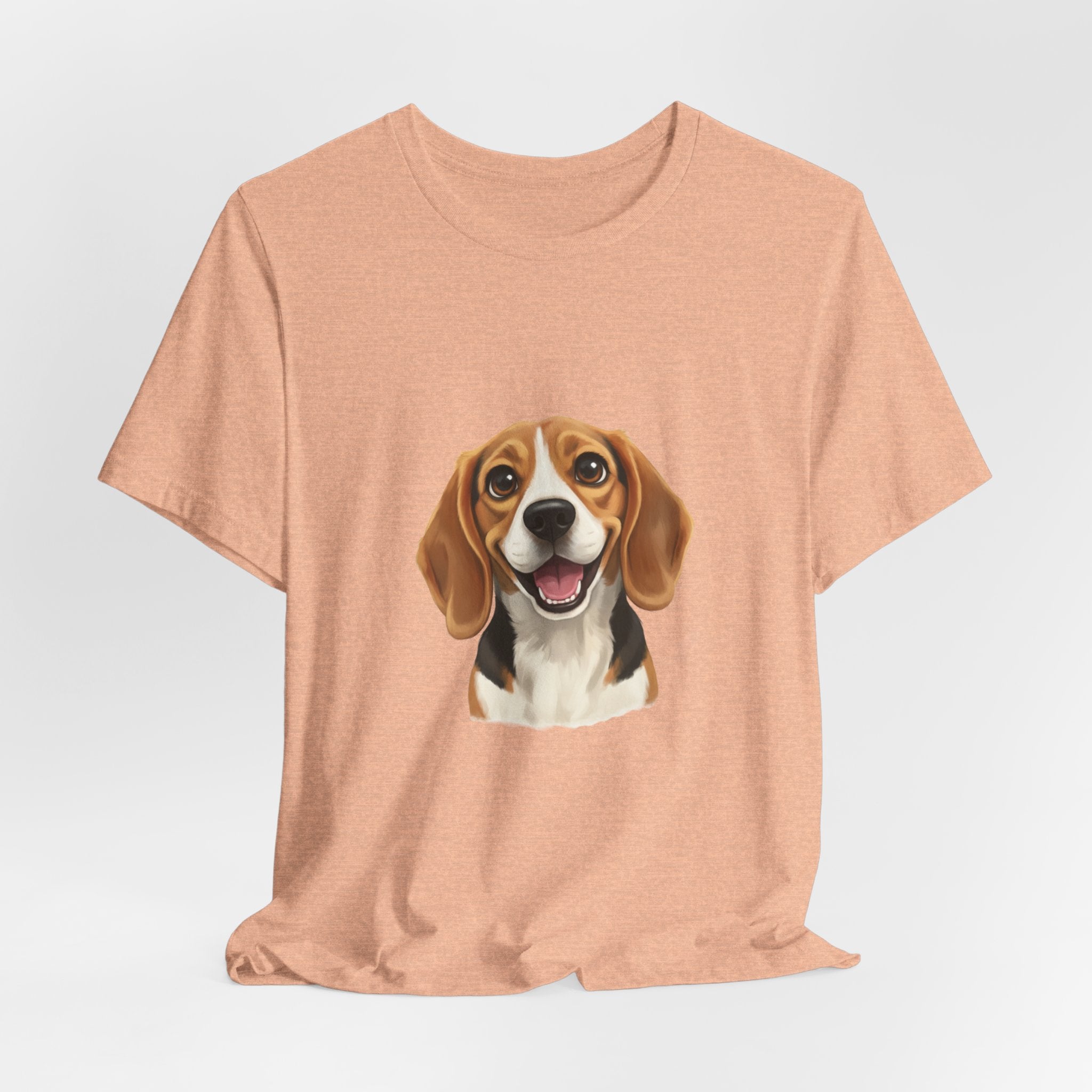Beagle Portrait T‑Shirt — Cute Happy Dog Tee for Pet Lovers