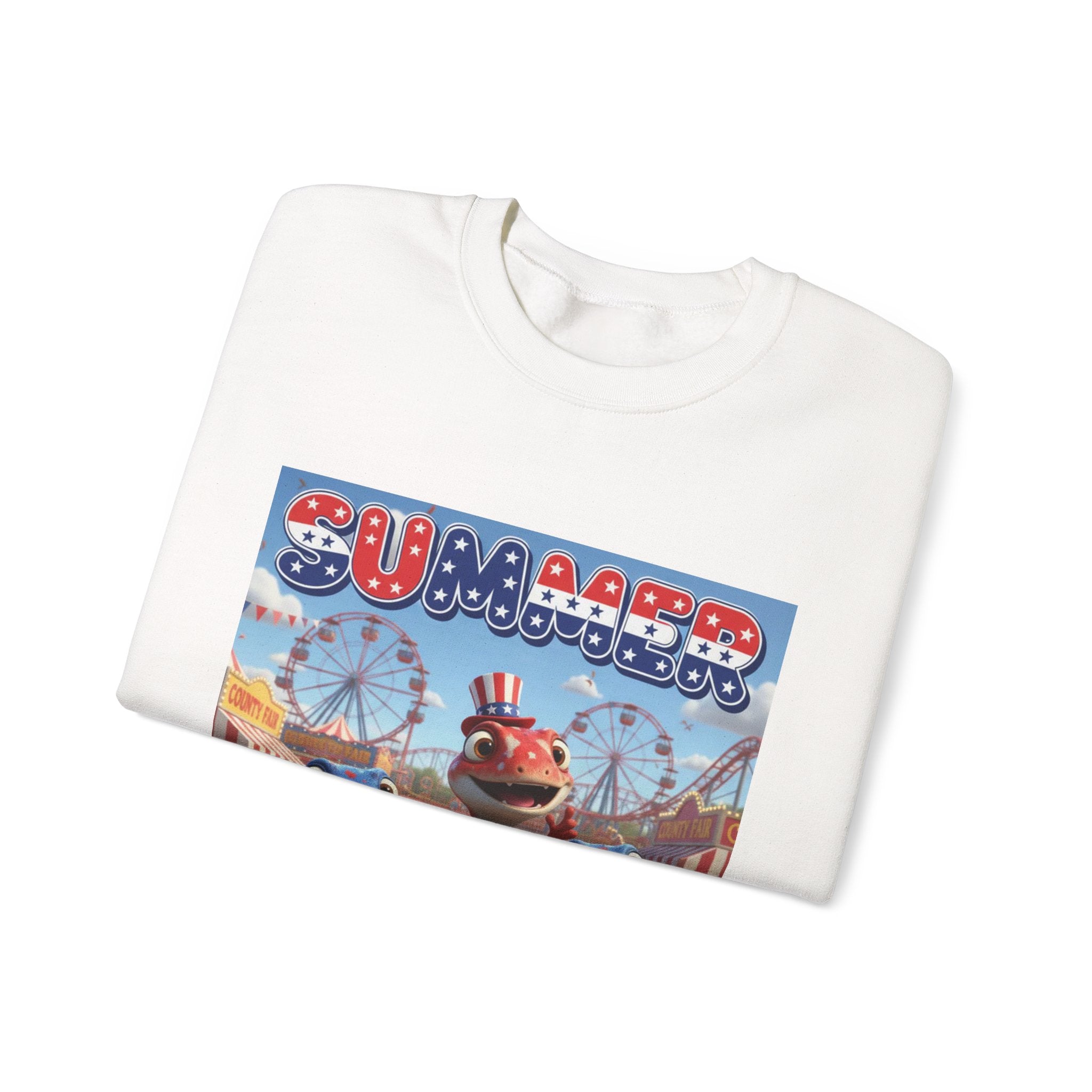 Lizard Family — 4th of July Carnival — Crewneck Sweatshirt