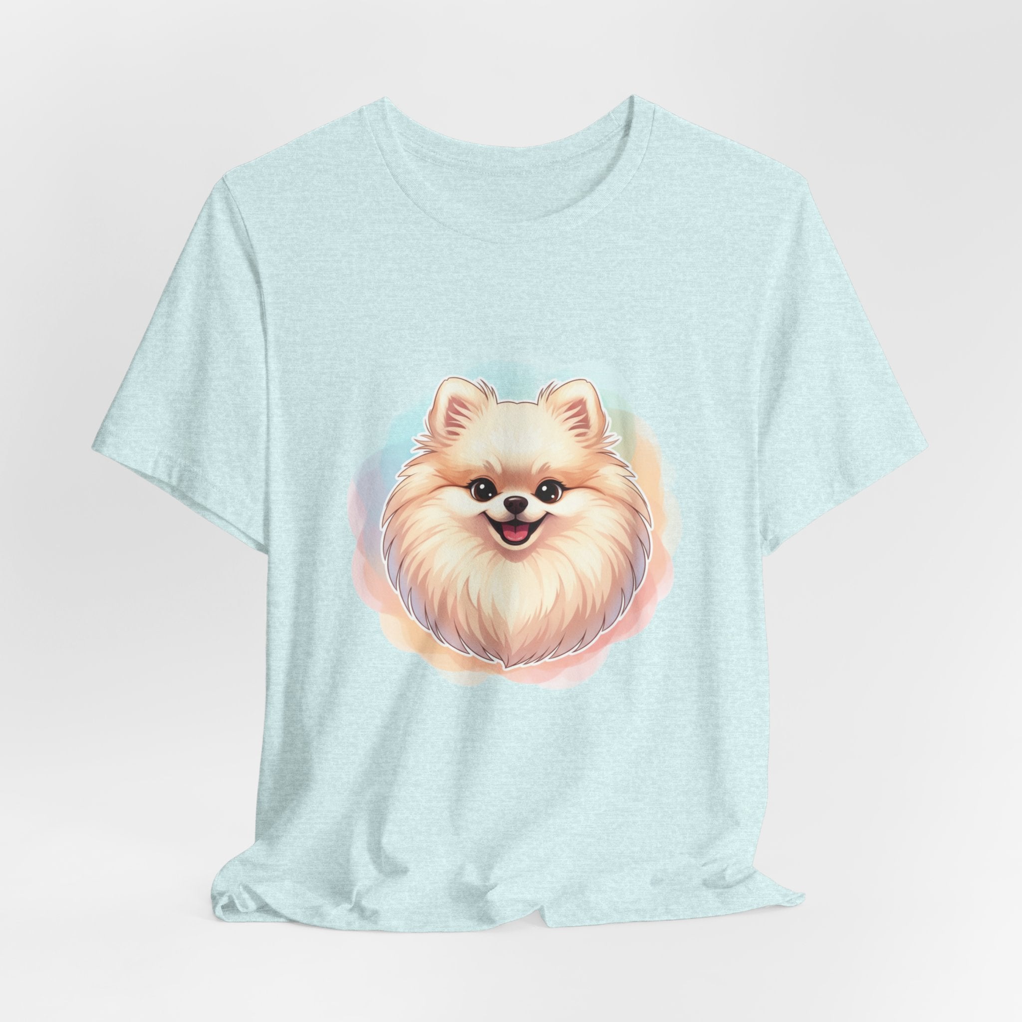 Pomeranian Dog Portrait Tee — Cute Fluffy Pomeranian Graphic T-Shirt