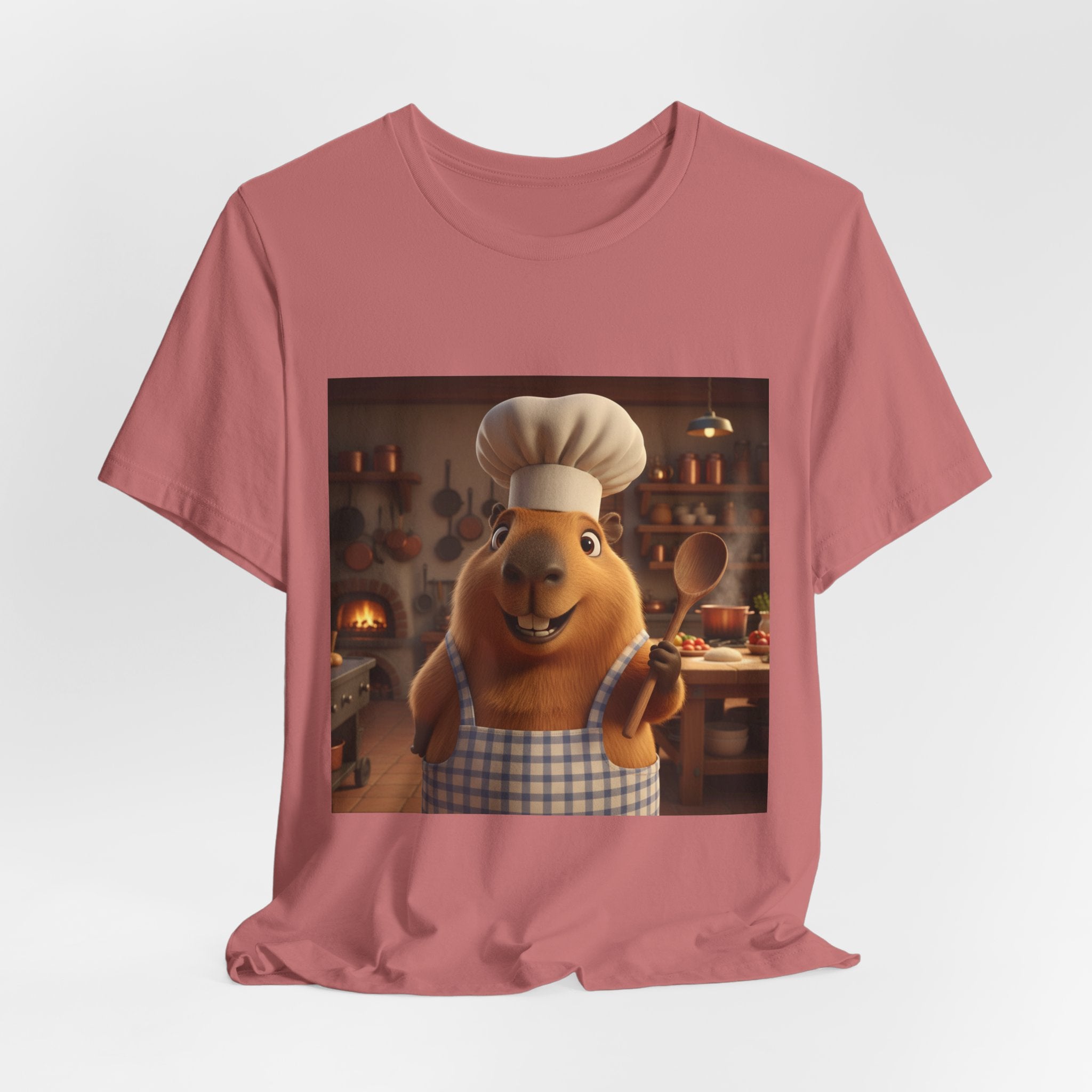 Capybara Chef T‑Shirt — Cute Capybara Chef Cooking Kitchen Tee